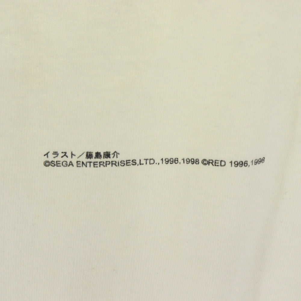 VINTAGE(ヴィンテージ) 90s サクラ大戦 歌謡ショウ 帝国歌劇団 つばさ 千秋楽 両面プリント Tシャツ 半袖カットソーホワイト
