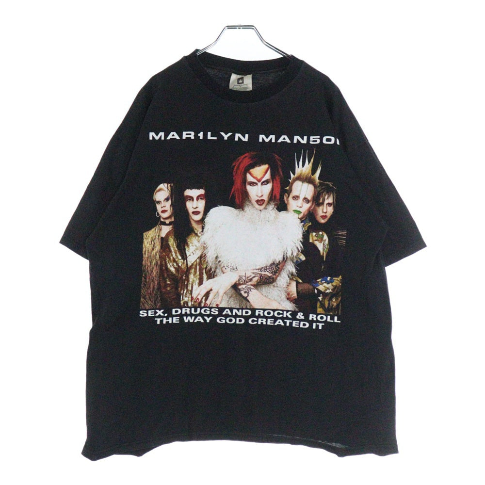 VINTAGE(ヴィンテージ) 90s MARILYN MANSON ROCK IS DEAD マリリン マンソン ロック イズ デッド ツアー Tシャツ 半袖 カットソー ブラック