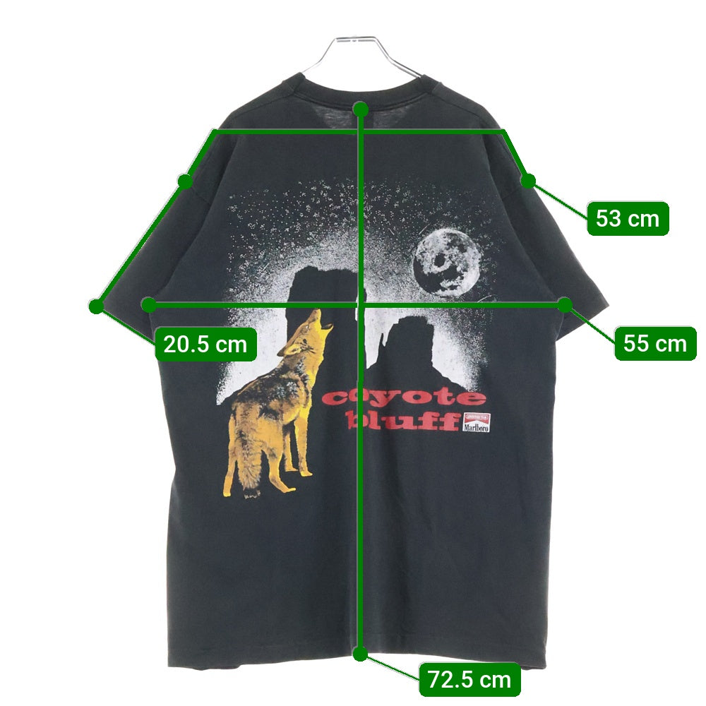 VINTAGE(ヴィンテージ) 90s Marlboro COYOTE BLUFF POCKET TEE マルボロ コヨーテ Tシャツ 半袖カットソーブラック