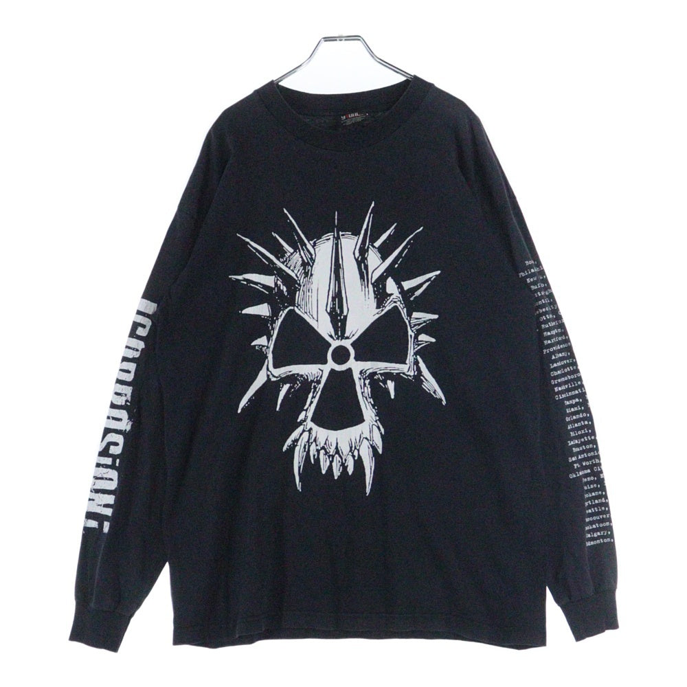 VINTAGE(ヴィンテージ) 90s CORROSION OF CONFORMITY L/S コロージョン オブ コンフォーミティ 両面 アーム プリント Tシャツ 長袖カットソーブラック
