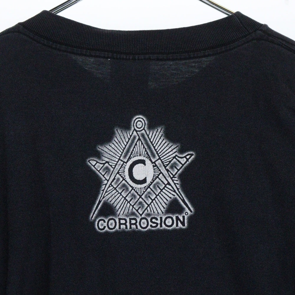 VINTAGE(ヴィンテージ) 90s CORROSION OF CONFORMITY L/S コロージョン オブ コンフォーミティ 両面 アーム プリント Tシャツ 長袖カットソーブラック