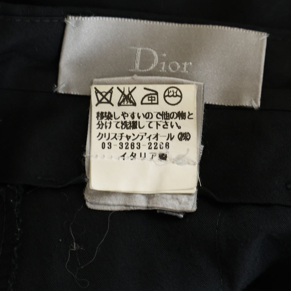 DIOR(ディオール) WOOL スラック テーパード パンツ ブラック4EH1071080