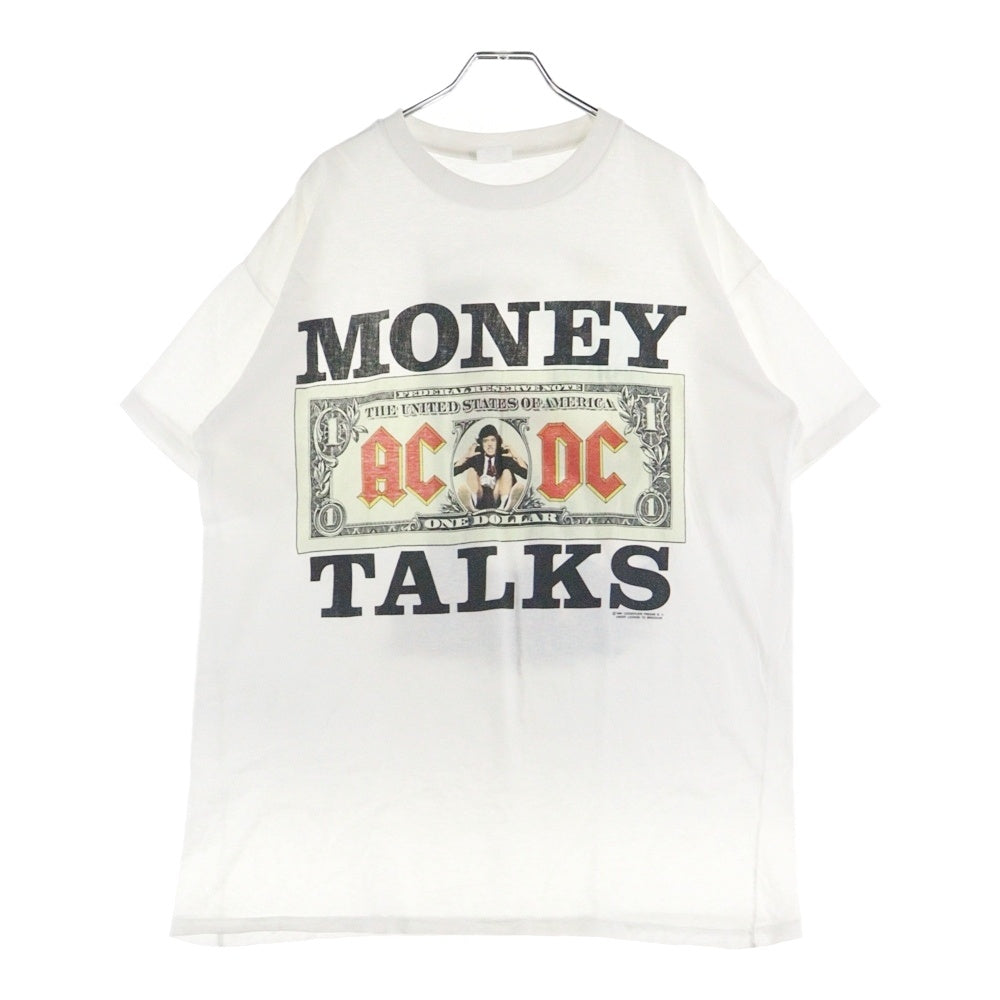 VINTAGE(ヴィンテージ) 90s AC/DC MONEY TALKS WORLD TOUR 1990/91 エーシー ディーシー 半袖Tシャツ カットソー ホワイト