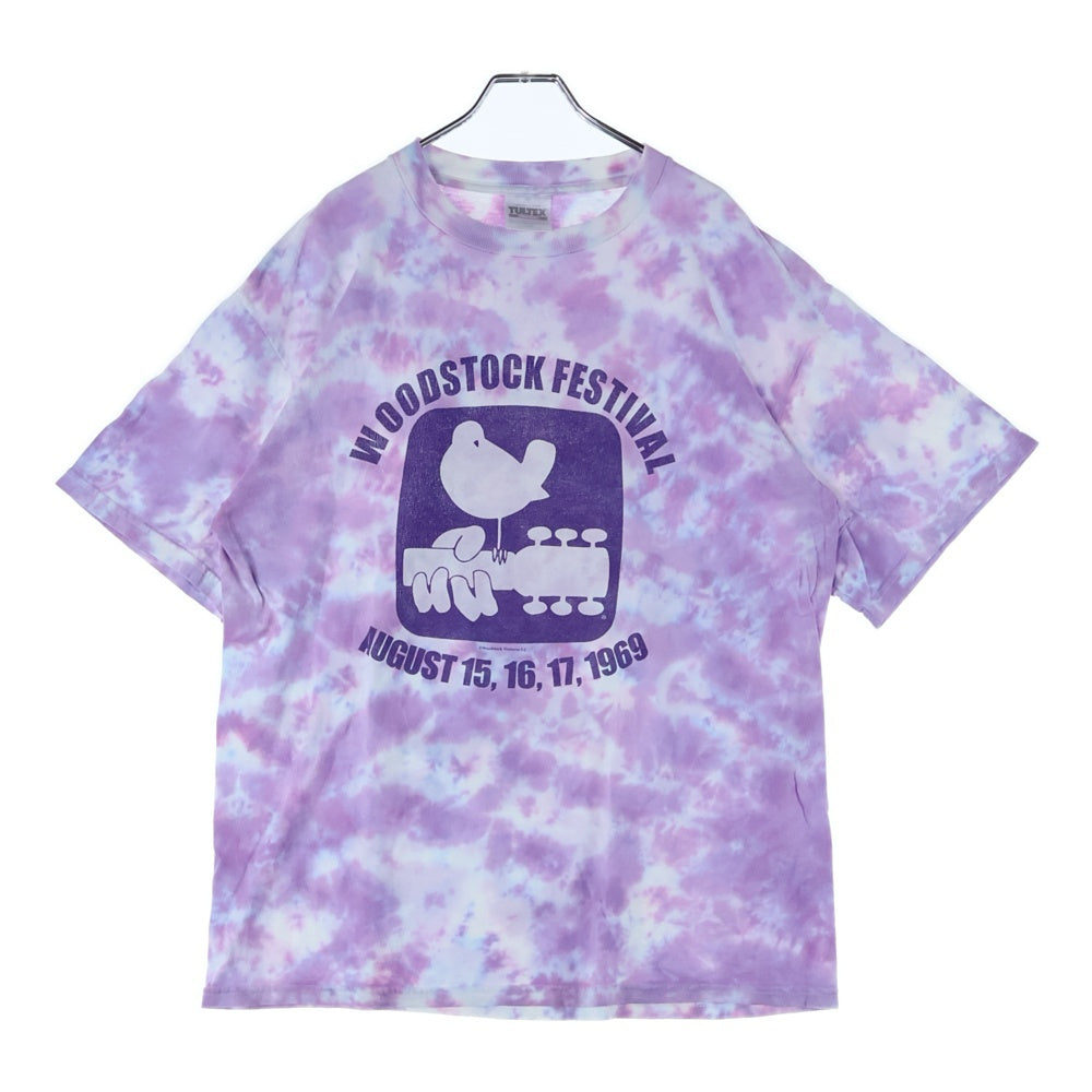 VINTAGE(ヴィンテージ) 90-00s WOODSTOCK Music Festival ウッドストック 両面プリント 半袖Tシャツ カットソー タイダイ