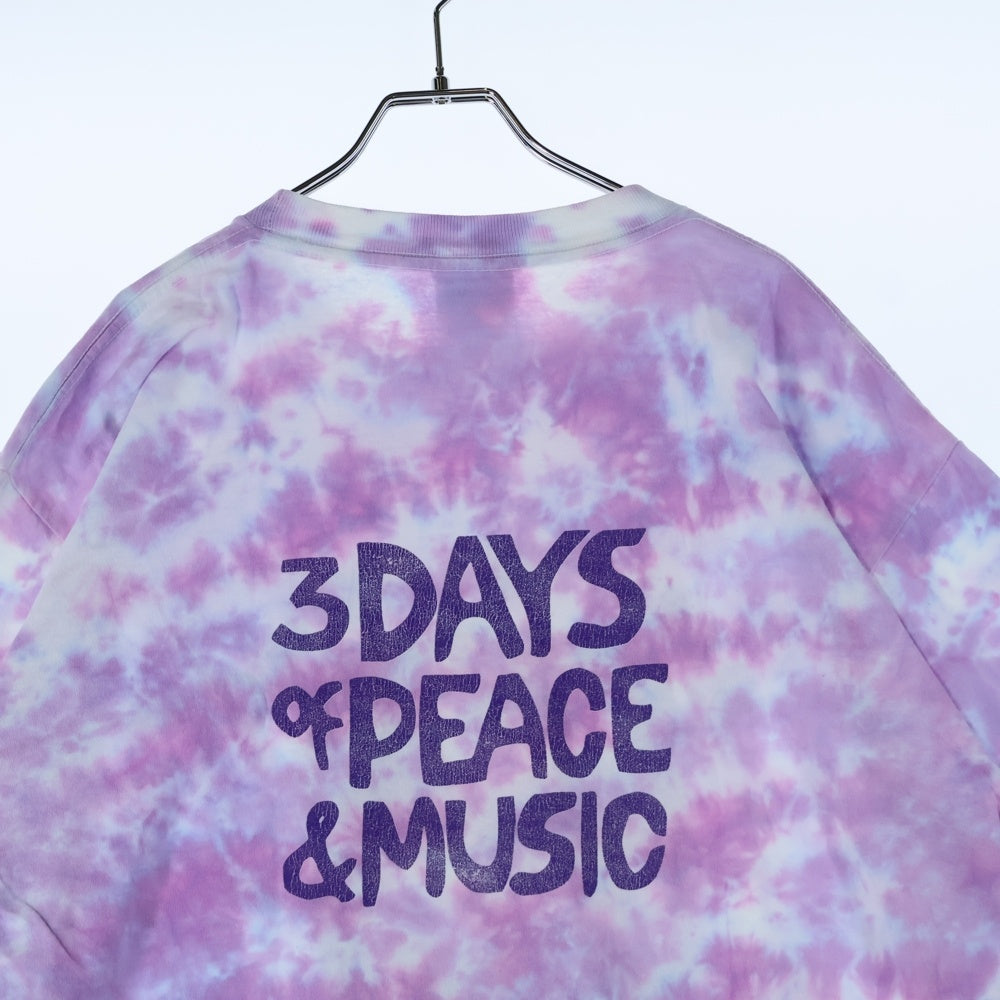 VINTAGE(ヴィンテージ) 90-00s WOODSTOCK Music Festival ウッドストック 両面プリント 半袖Tシャツ カットソー タイダイ