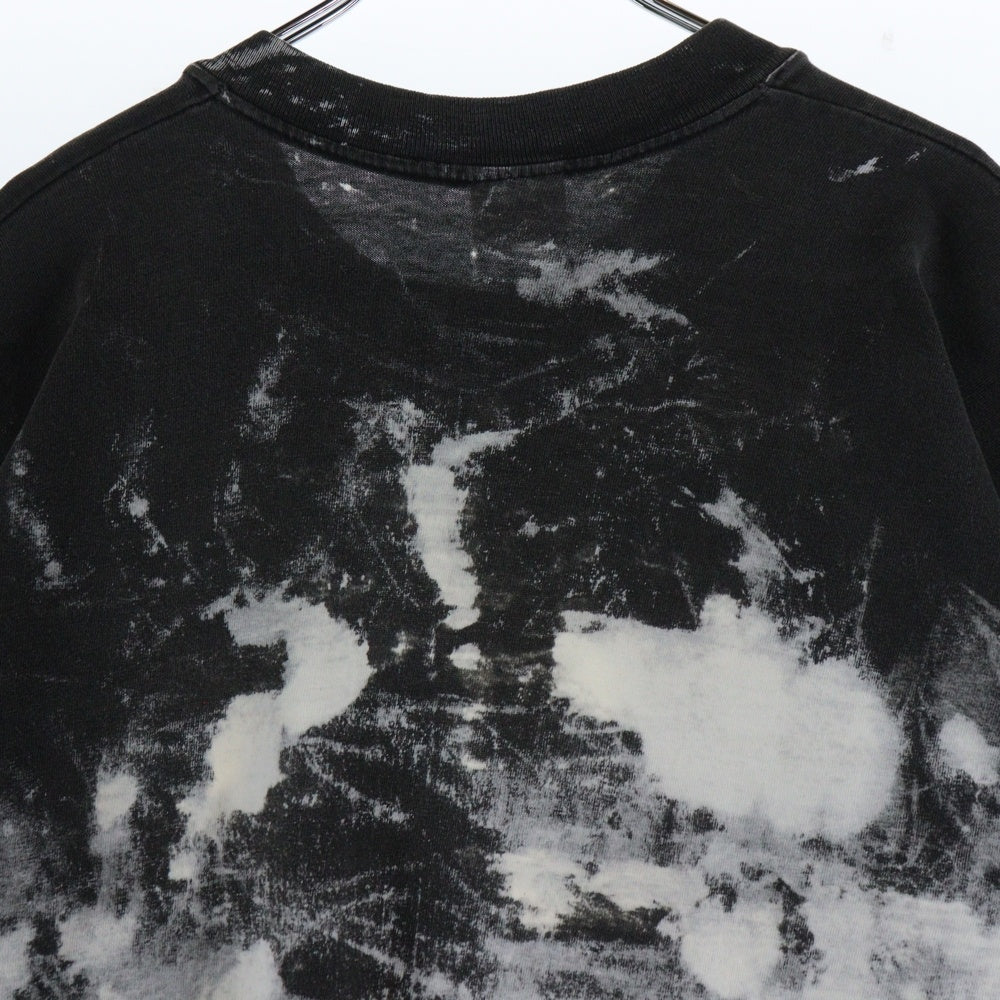 VINTAGE(ヴィンテージ) 90s JIM MORRISON OVER PRINT BLEACH ジムモリソン ブリーチ 半袖Tシャツ カットソー ブラック