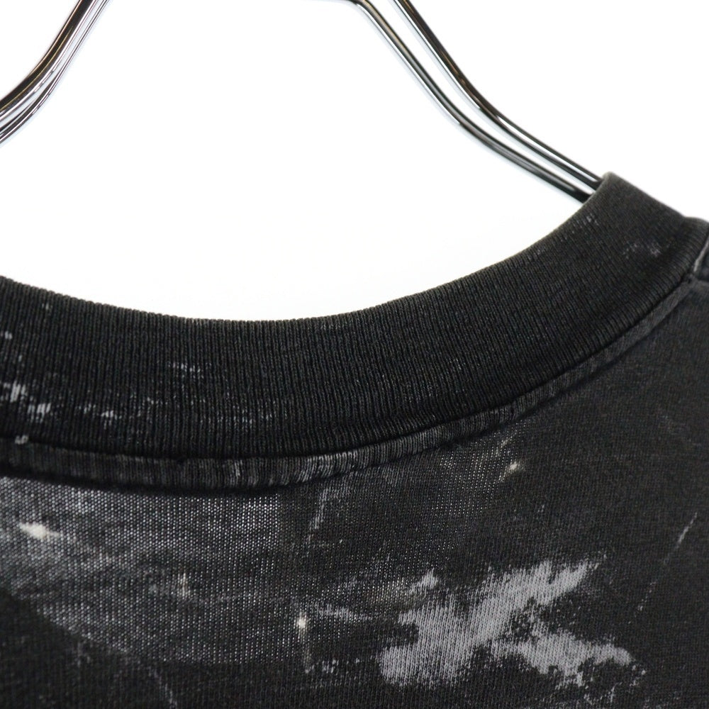 VINTAGE(ヴィンテージ) 90s JIM MORRISON OVER PRINT BLEACH ジムモリソン ブリーチ 半袖Tシャツ カットソー ブラック