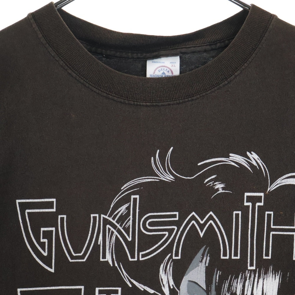 VINTAGE(ヴィンテージ) 90s GUN SMITH CATS ANIME TEE ガンスミスキャッツ フロントプリント Tシャツ 半袖カットソー ブラック