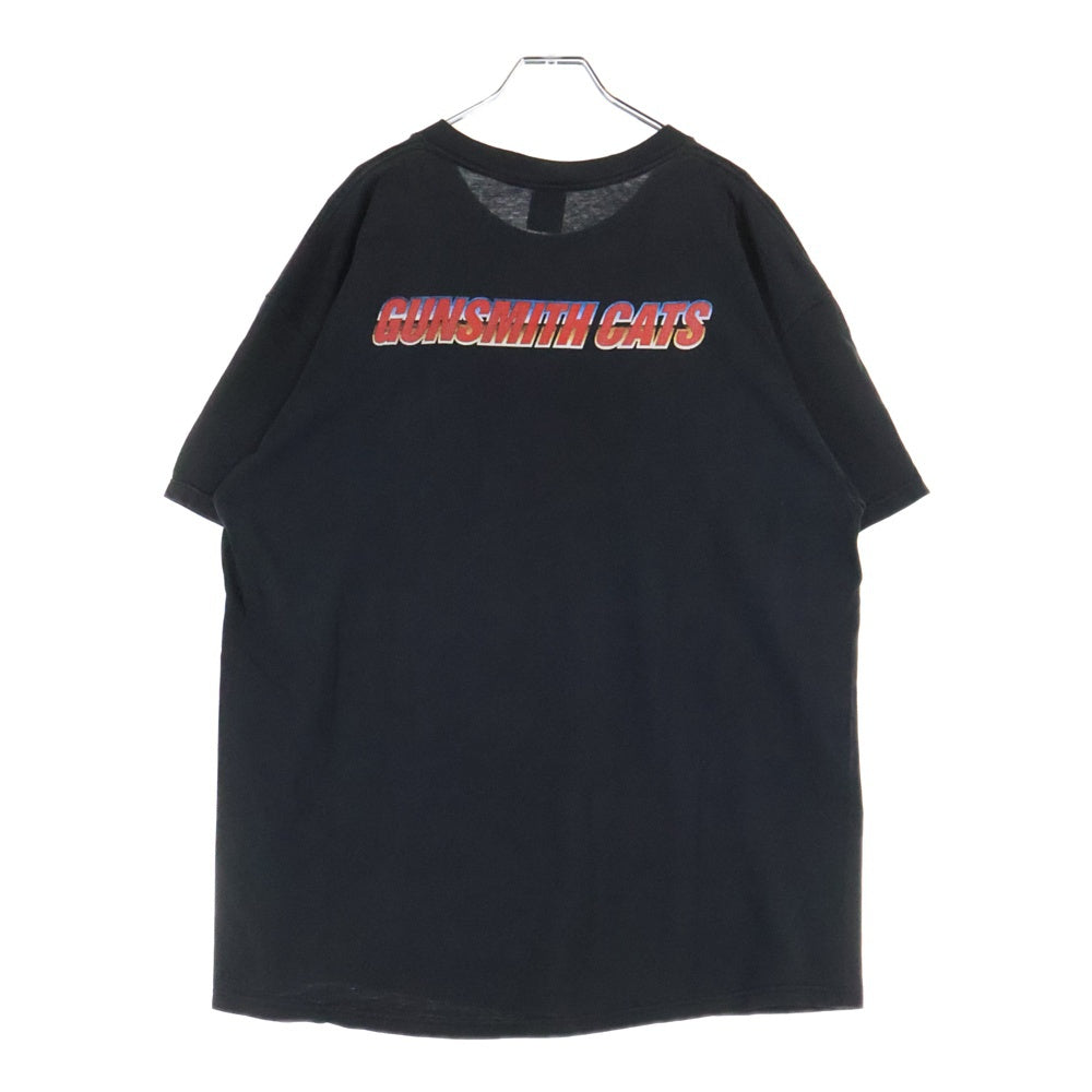 VINTAGE(ヴィンテージ) 90s GUN SMITH CATS ANIME TEE ガンスミスキャッツ 両面プリント Tシャツ 半袖カットソー ブラック