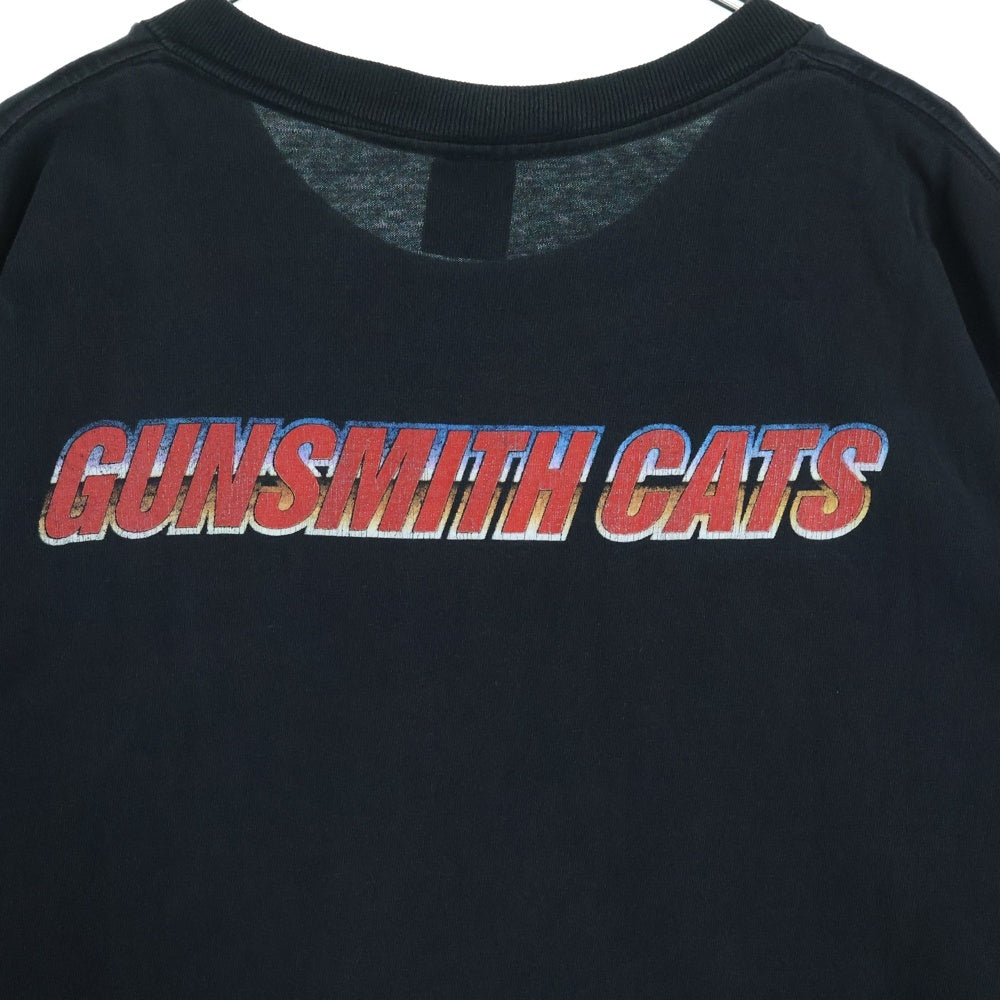 VINTAGE(ヴィンテージ) 90s GUN SMITH CATS ANIME TEE ガンスミスキャッツ 両面プリント Tシャツ 半袖カットソー ブラック