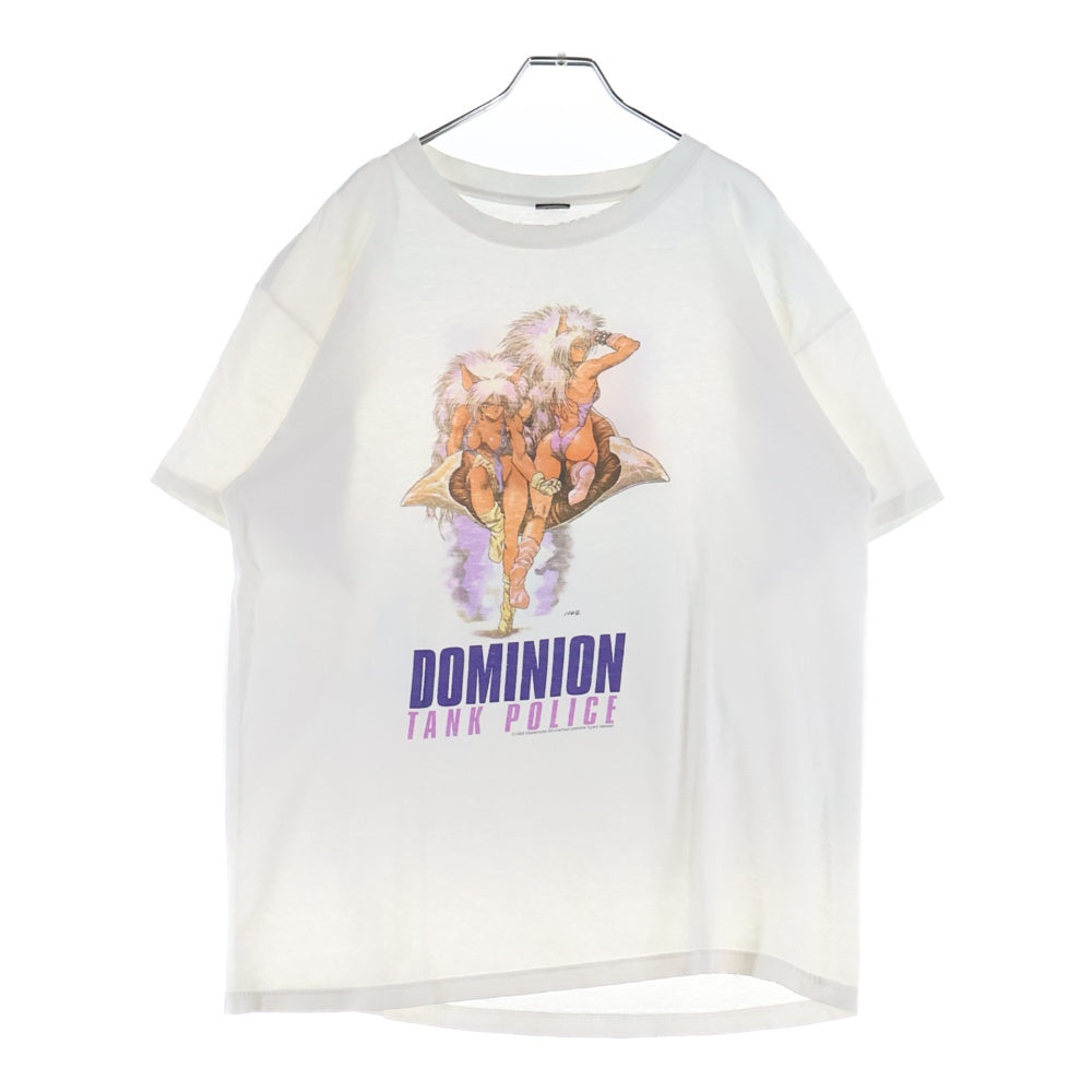 VINTAGE(ヴィンテージ) 90s DOMINION TANK POLICE ANIME TEE ドミニオン 両面プリント Tシャツ 半袖カットソー ホワイト