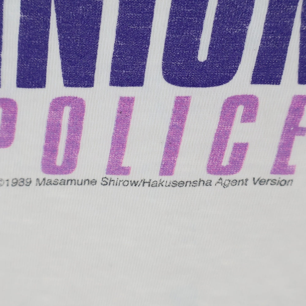 VINTAGE(ヴィンテージ) 90s DOMINION TANK POLICE ANIME TEE ドミニオン 両面プリント Tシャツ 半袖カットソー ホワイト