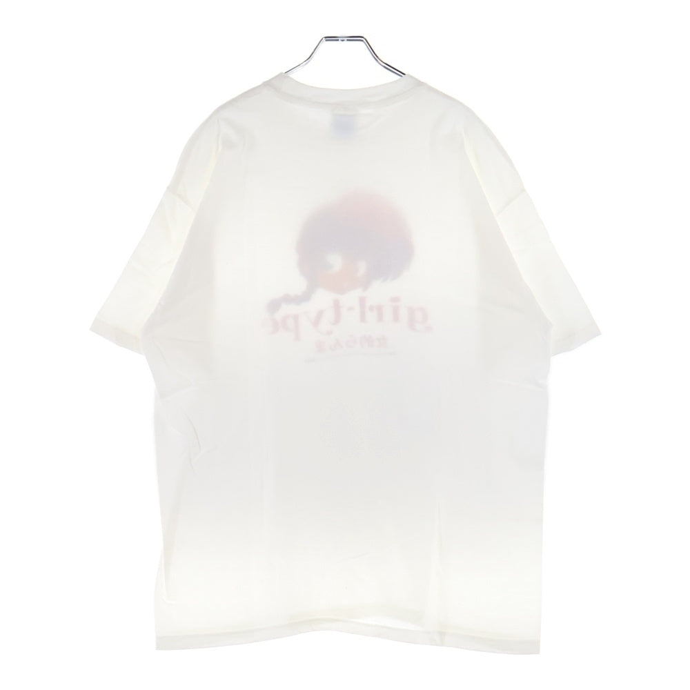 VINTAGE(ヴィンテージ) 90s GIRL-TYPE RANMA 1/2 ANIME TEE らんま1/2 フロントプリント Tシャツ 半袖カットソー ホワイト