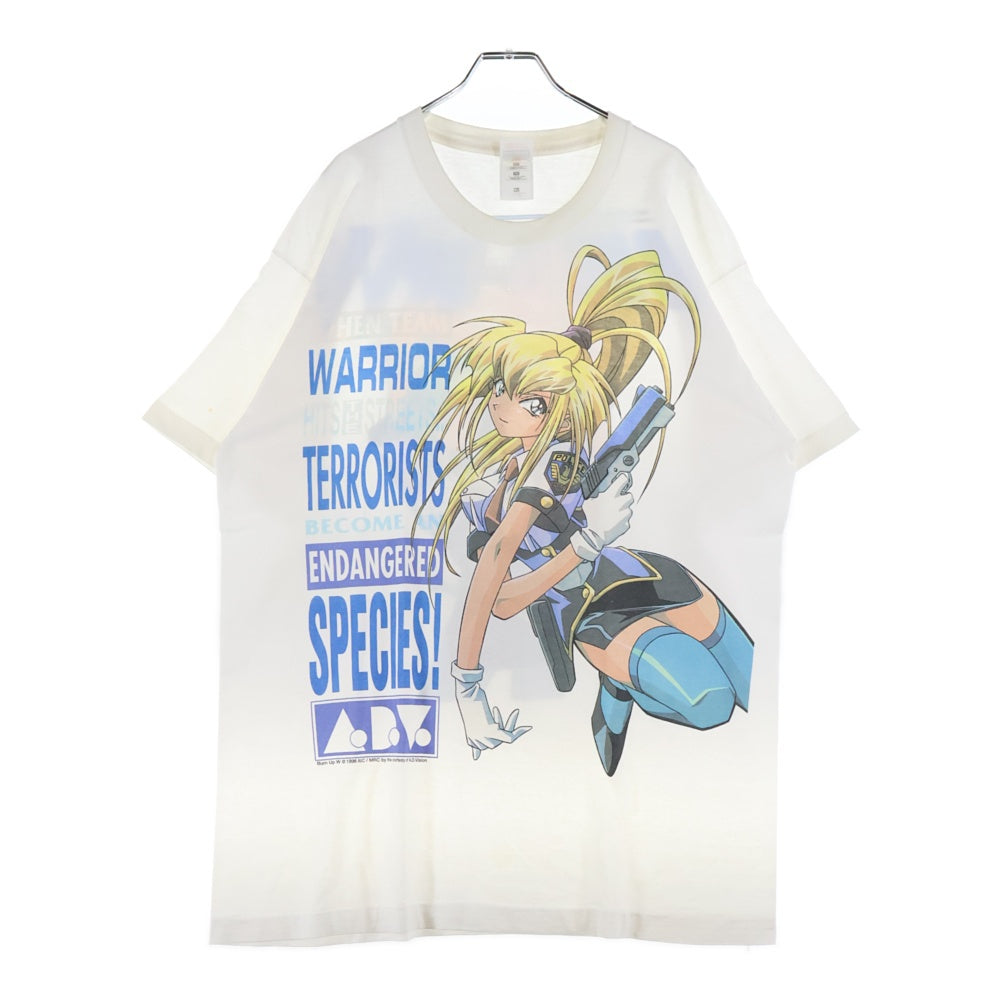 VINTAGE(ヴィンテージ) 90s BURN-UP W ANIME TEE バーンナップ ウォーリアー 両面プリント Tシャツ 半袖カットソー ホワイト