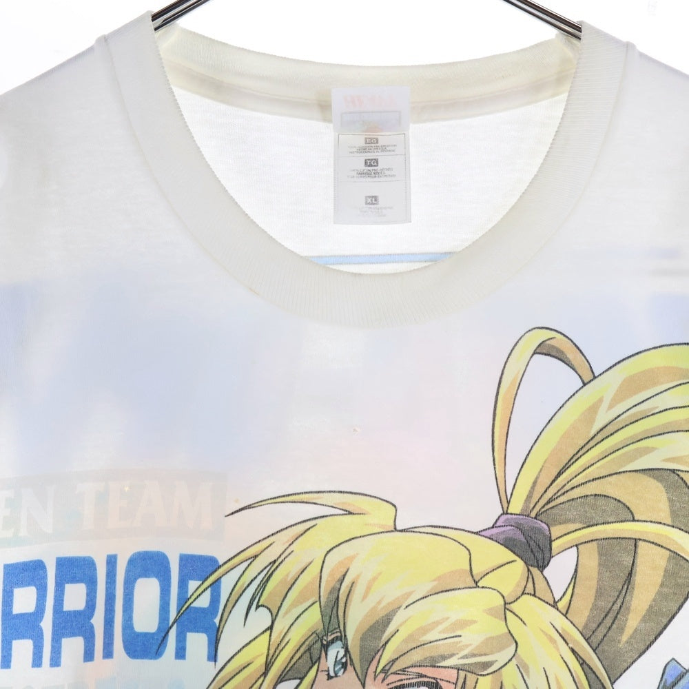 VINTAGE(ヴィンテージ) 90s BURN-UP W ANIME TEE バーンナップ ウォーリアー 両面プリント Tシャツ 半袖カットソー ホワイト
