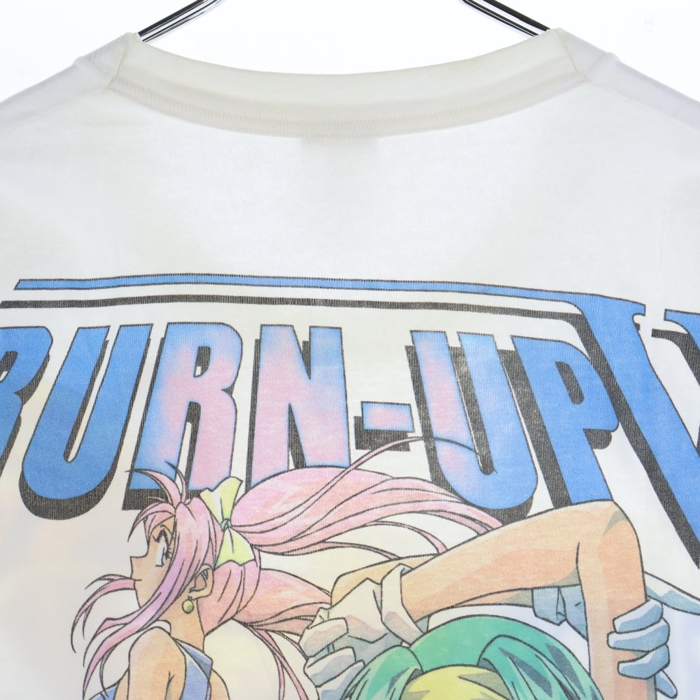 VINTAGE(ヴィンテージ) 90s BURN-UP W ANIME TEE バーンナップ ウォーリアー 両面プリント Tシャツ 半袖カットソー ホワイト