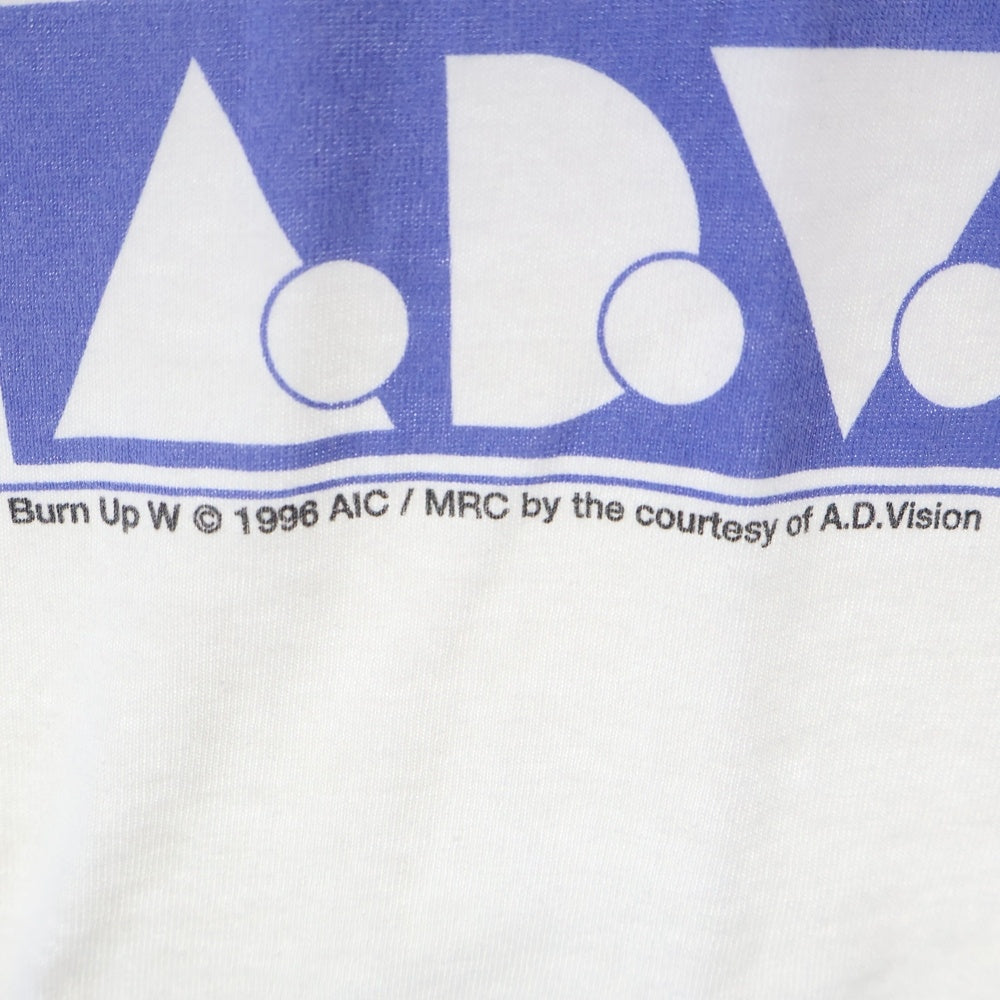 VINTAGE(ヴィンテージ) 90s BURN-UP W ANIME TEE バーンナップ ウォーリアー 両面プリント Tシャツ 半袖カットソー ホワイト
