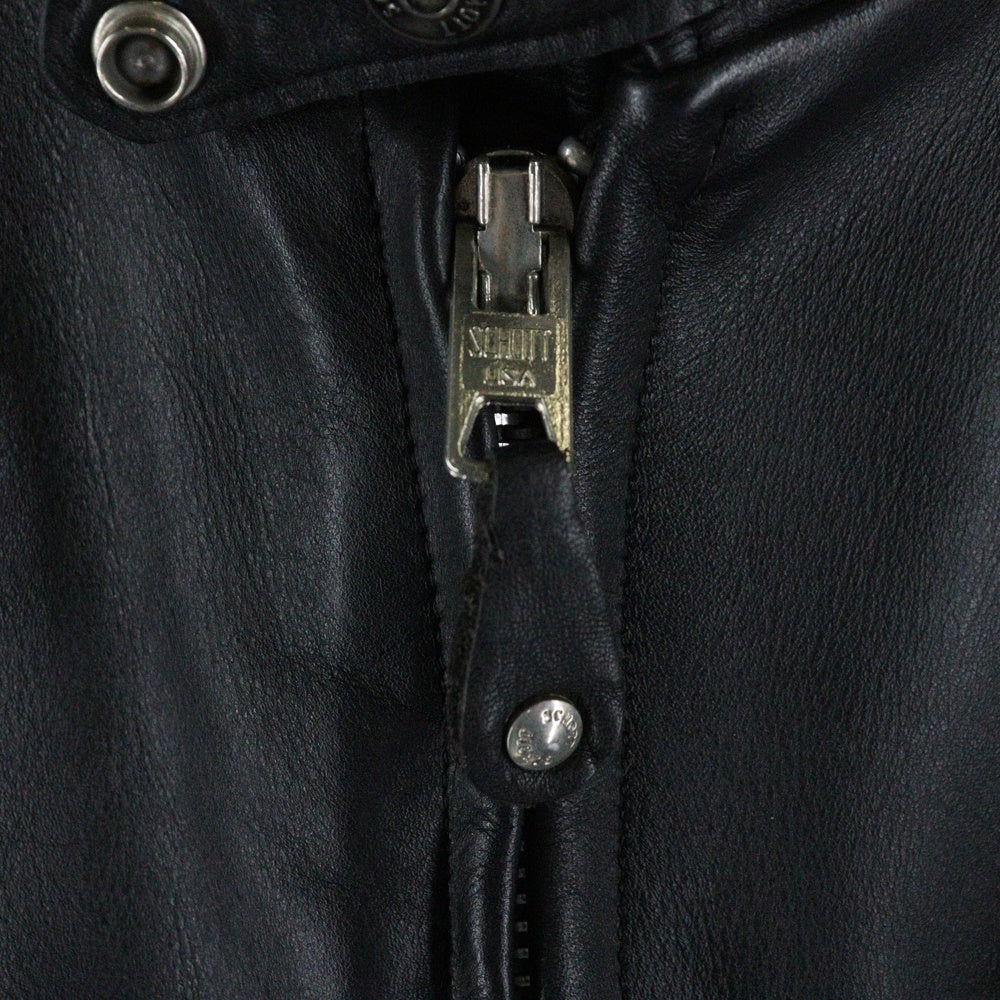SCHOTT(ショット) 90-00s SINGLE RIDERS LEATHER JACKET 641 シングルライダース レザージャケット ブラック