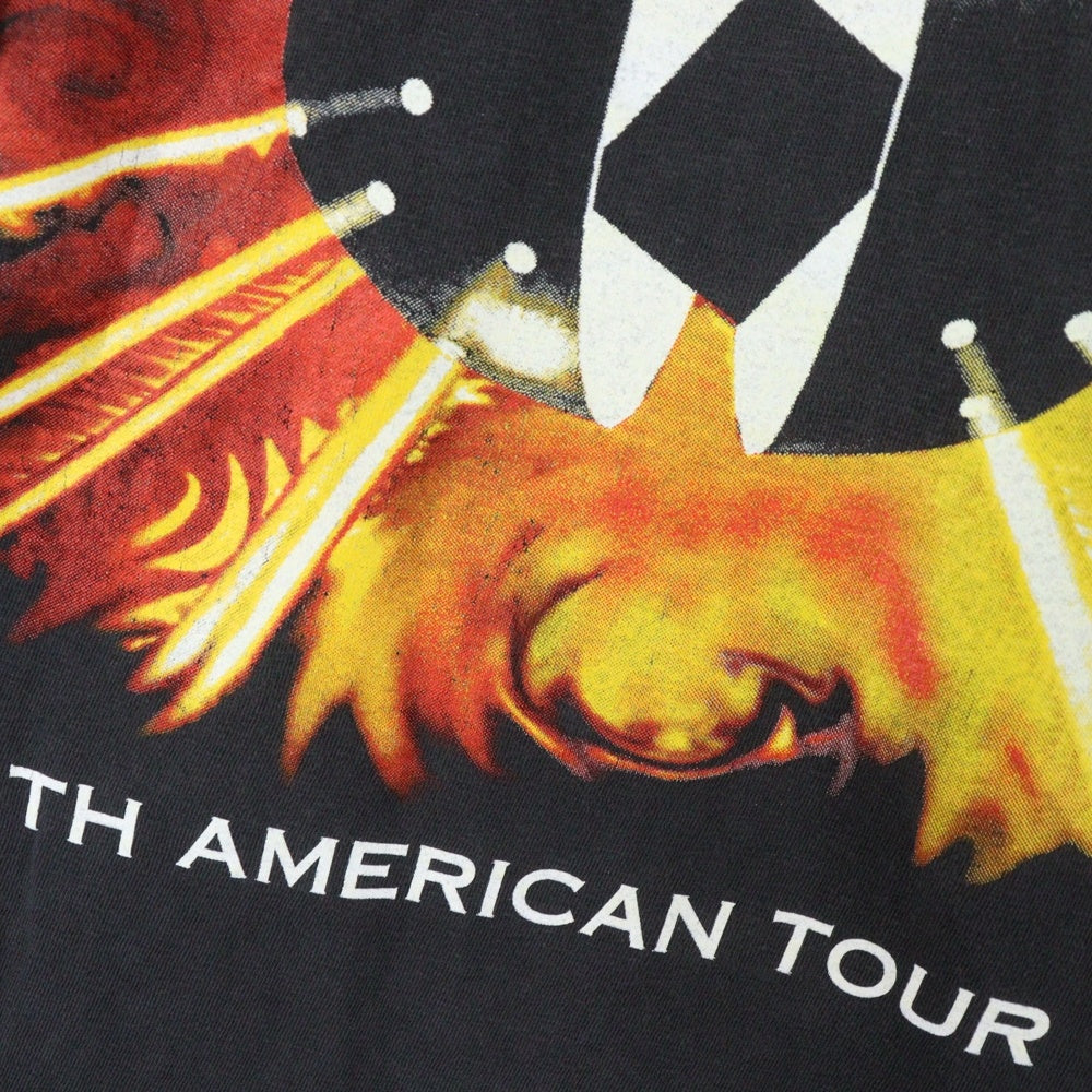 VINTAGE(ヴィンテージ) 90s PINK FLOYD SUN DIAL NORTH AMERICAN TOUR ピンクフロイド サンダイヤル 両面プリント Tシャツ 半袖カットソー ブラック