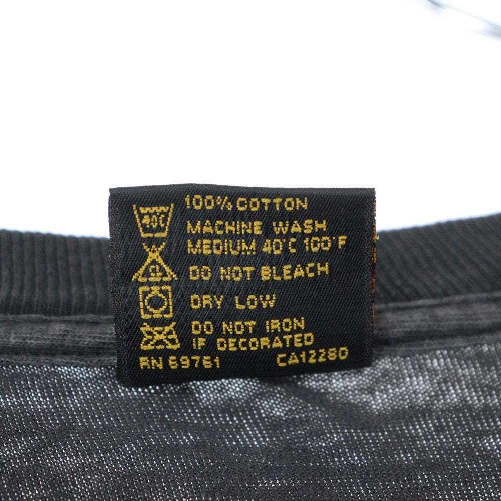 VINTAGE(ヴィンテージ) 90s PINK FLOYD SUN DIAL NORTH AMERICAN TOUR ピンクフロイド サンダイヤル 両面プリント Tシャツ 半袖カットソー ブラック