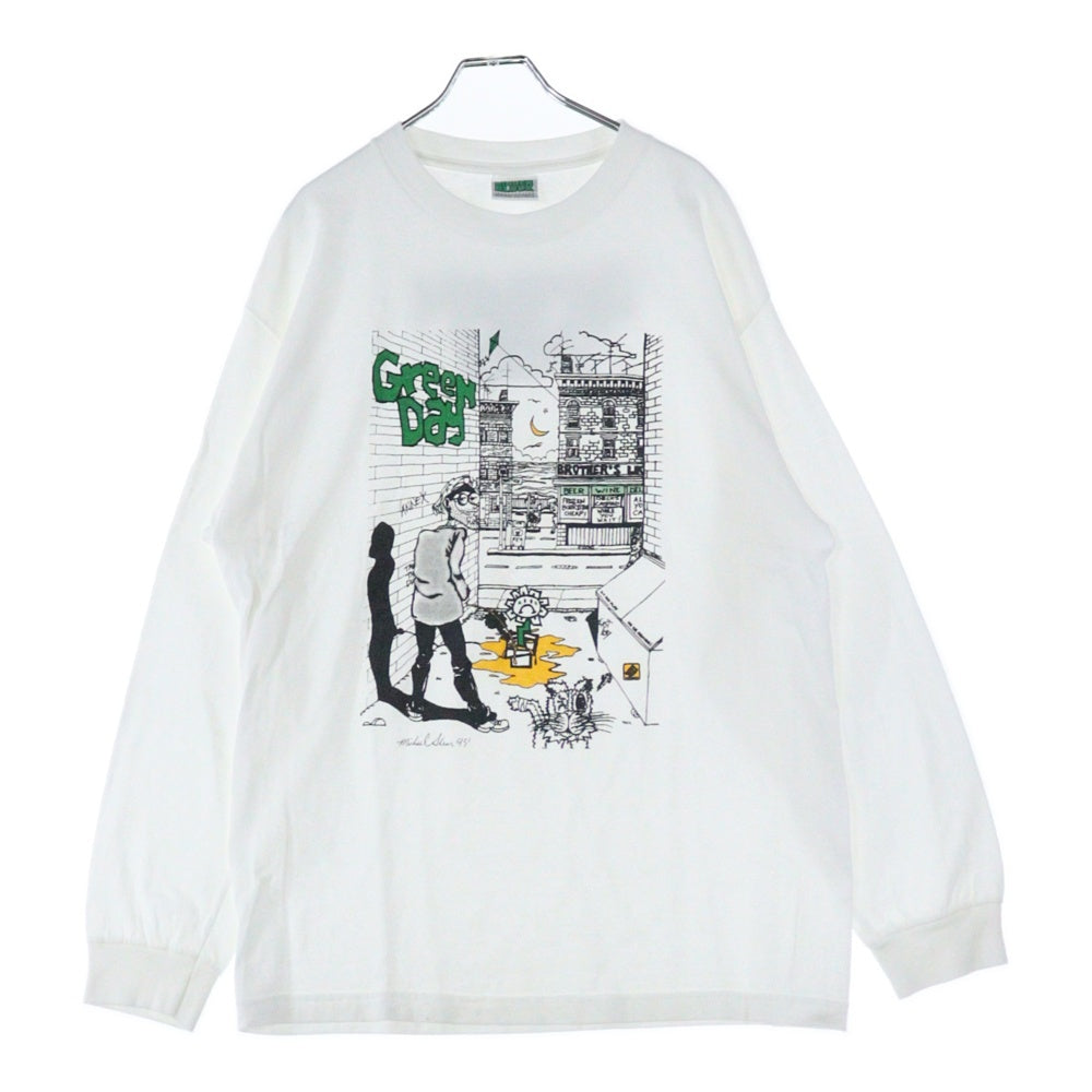 VINTAGE(ヴィンテージ) 00s GREEN DAY L/S グリーンデイ 両面プリント Tシャツ 半袖カットソー ホワイト