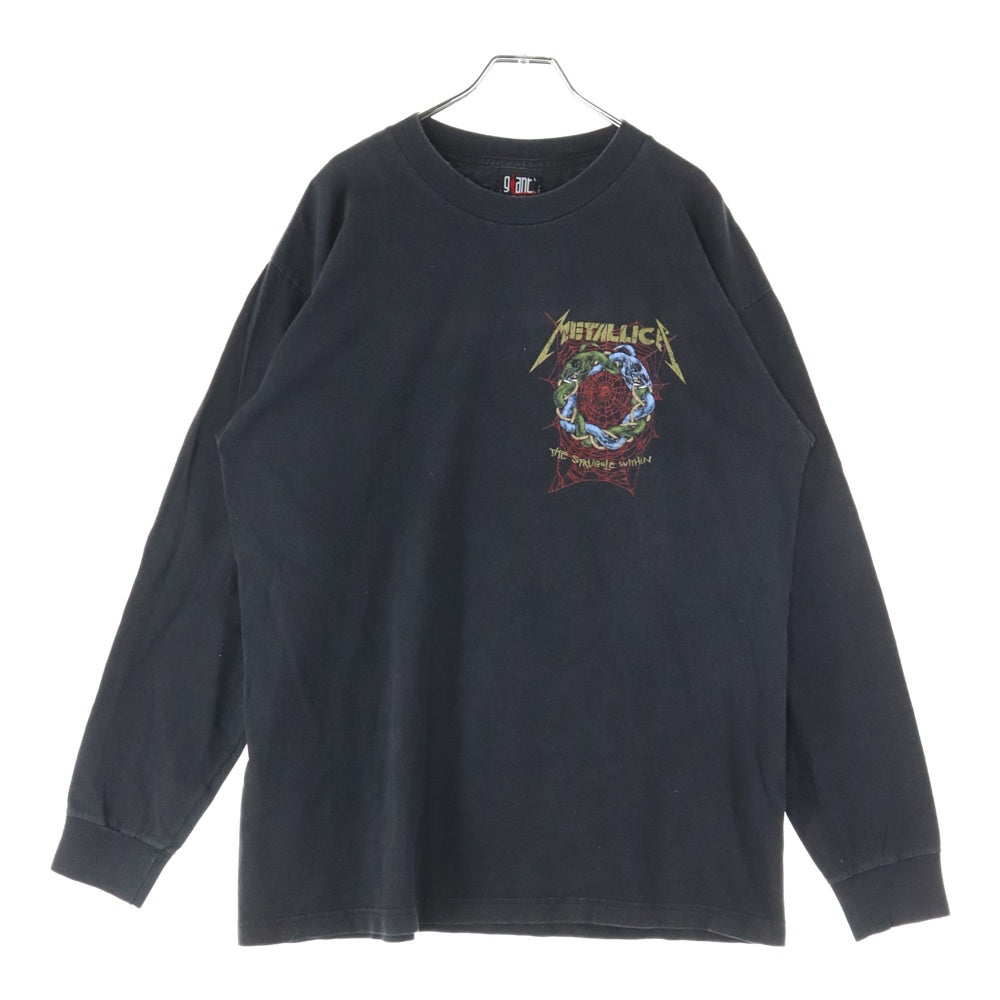 VINTAGE(ヴィンテージ) 90s METALLICA THE STRUGGLE WITHIN L/S メタリカ ザ ストラグル ウィズイン 長袖Tシャツ カットソー ブラック
