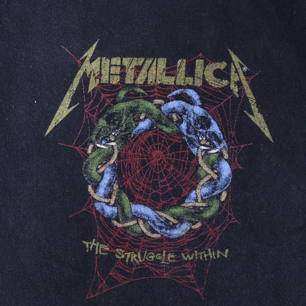 VINTAGE(ヴィンテージ) 90s METALLICA THE STRUGGLE WITHIN L/S メタリカ ザ ストラグル ウィズイン 長袖Tシャツ カットソー ブラック