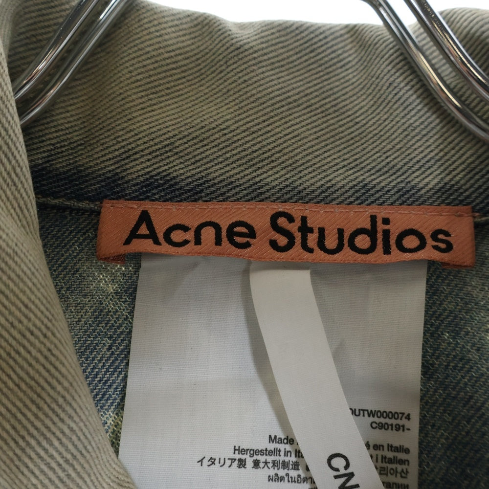 Acne Studios(アクネ ストゥディオズ) 25ss OVERSIZED FIT DENIM JACKET デニム ジャケット インディゴ FN-UX-OUTW000074 C90191-