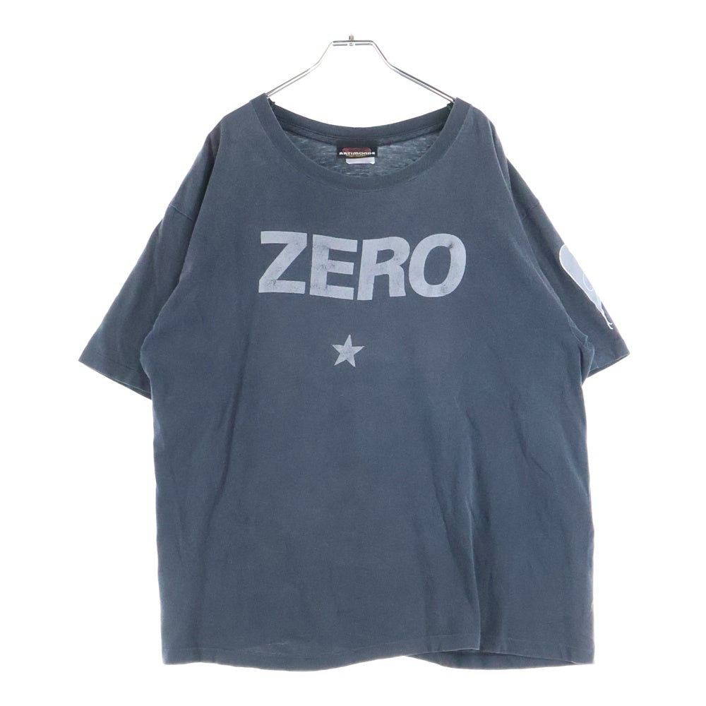 VINTAGE(ヴィンテージ) 90s THE SMASHING PUMPKINS ZERO スマッシュパンプキンズ ゼロ フロント アーム プリント Tシャツ 半袖カットソー ブラック