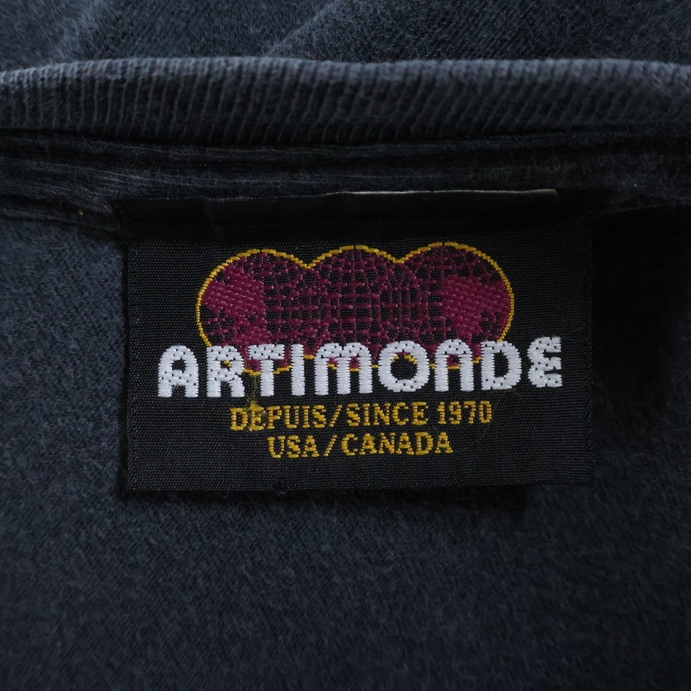VINTAGE(ヴィンテージ) 90s THE SMASHING PUMPKINS ZERO スマッシュパンプキンズ ゼロ フロント アーム プリント Tシャツ 半袖カットソー ブラック