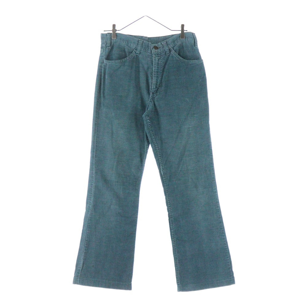 Levi's(リーバイス) 80s 646 スモールe 42TALON コーデュロイ フレア パンツ ターコイズグリーン
