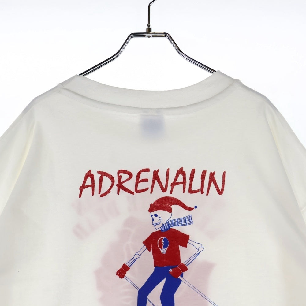 VINTAGE(ヴィンテージ) 90s GRATEFUL DEAD ADRENALIN SEE THE DEAD LIVE IN 1995 グレイトフル・デッド アドレナリン シー・ザ・デッド ライブ・イン Tシャツ 半袖カットソー ホワイト