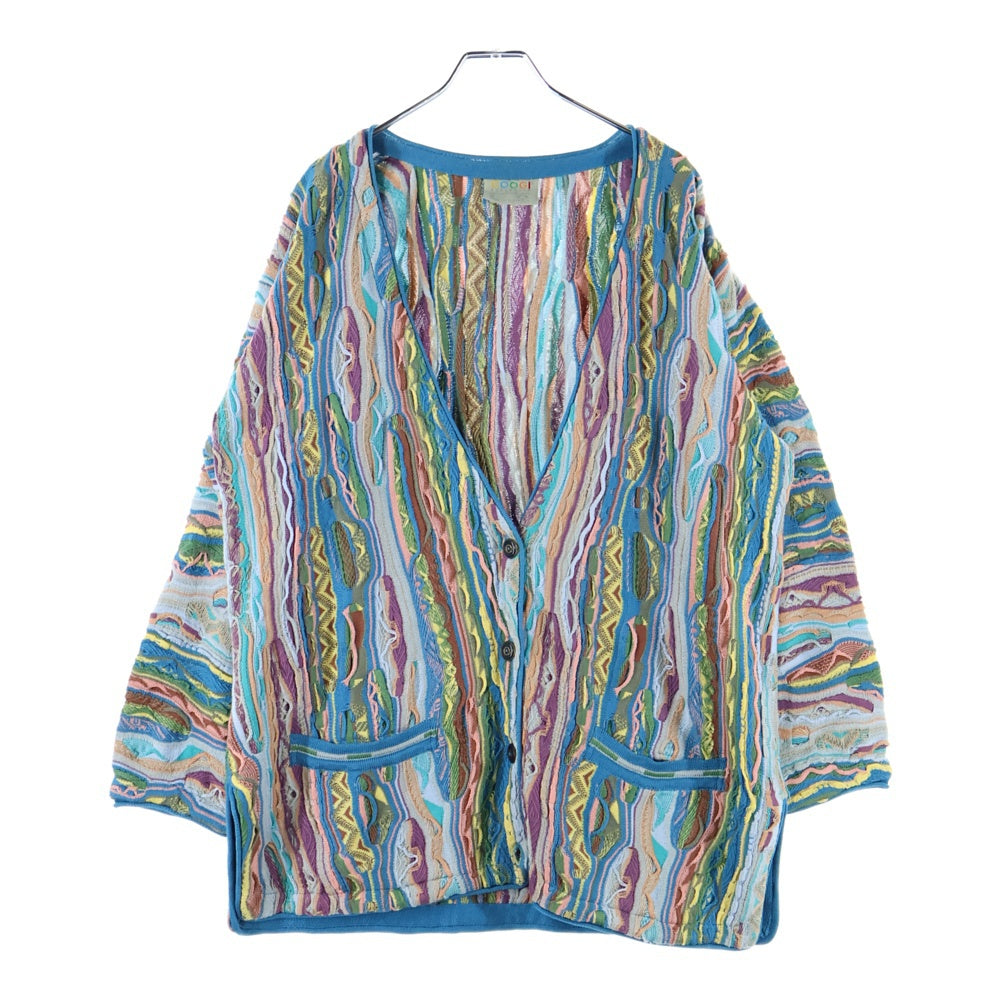 COOGI(クージー) 3D KNIT CARDIGAN ニット カーディガン マルチカラー
