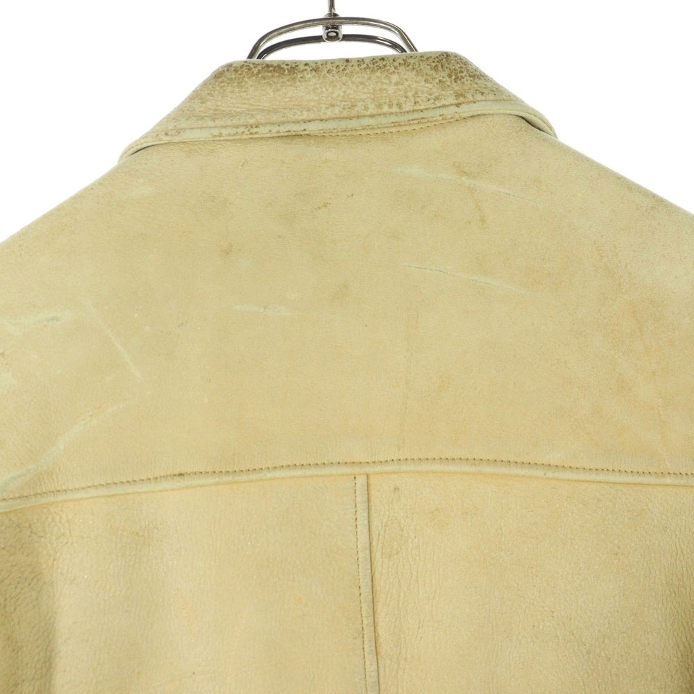 VINTAGE(ヴィンテージ) LEATHER JACKET TALON ZIP レザー ジャケット ベージュ