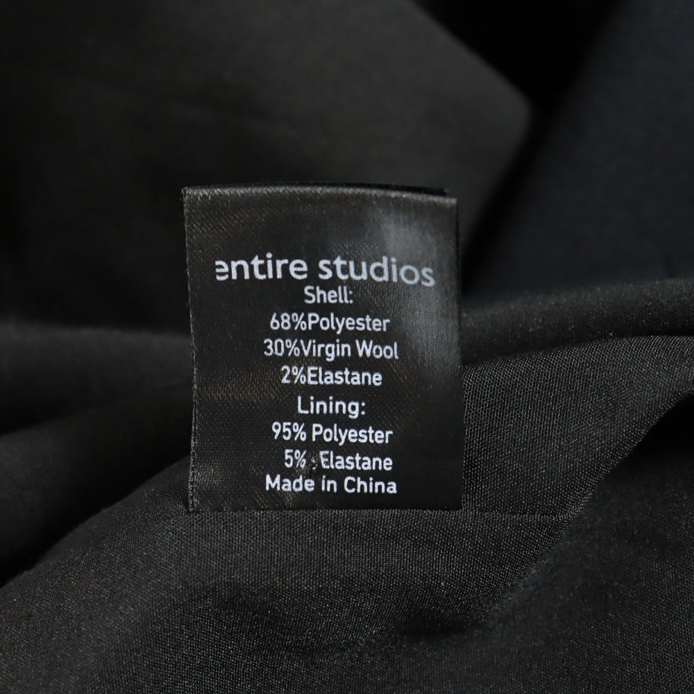 entire studios(エンタイア スタジオ) DOUBLE BREASTED BLAZER ES2438BL ダブルブレス ブレザー テーラードジャケット ブラック