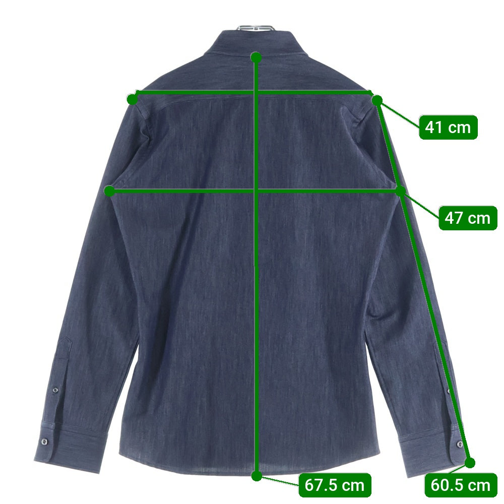 jun hashimoto(ジュンハシモト) SWITCH SHIRT L/S スウィッチシャツ 長袖シャツ 1061820016 ネイビー