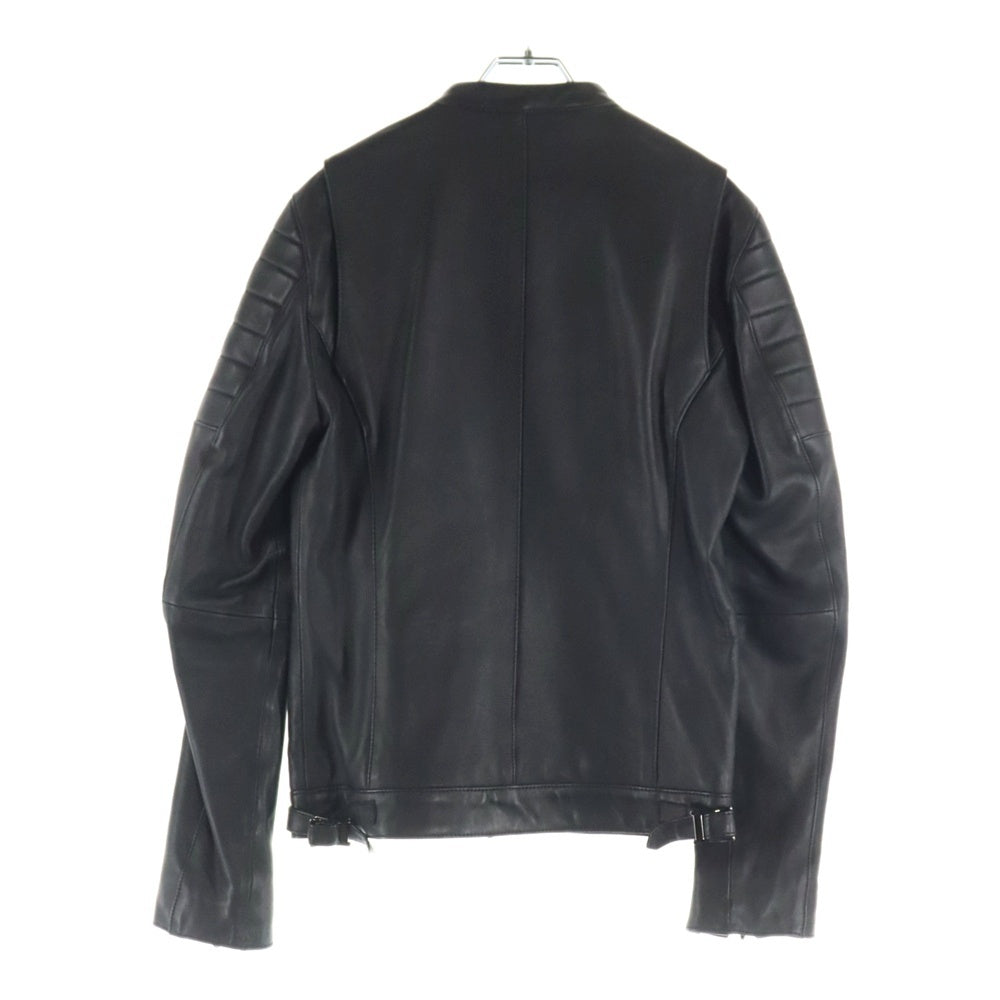 SHELLAC(シェラック) SINGLE RAIDERS LEATHER JACKET 羊革 レザー シングル ライダース ジャケット ブラック 135590031-0