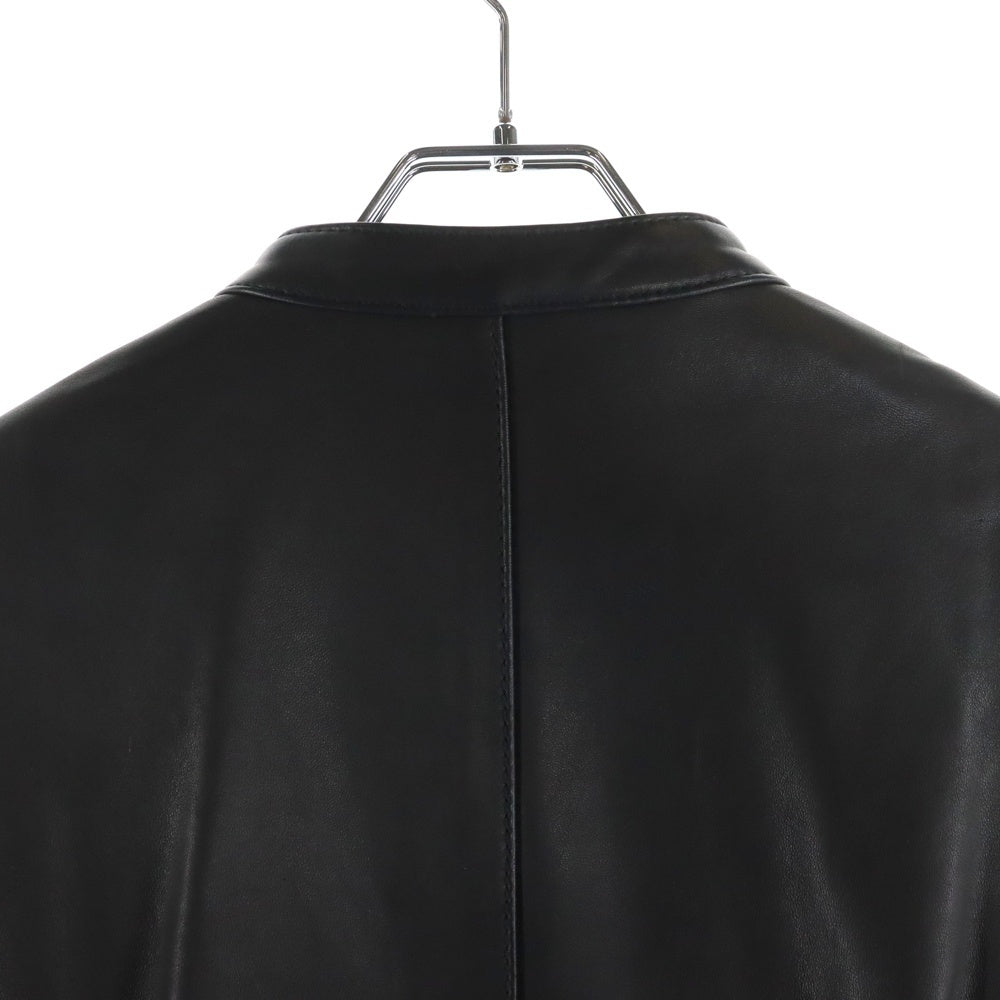 SHELLAC(シェラック) SINGLE RAIDERS LEATHER JACKET 羊革 レザー シングル ライダース ジャケット ブラック 135590031-0