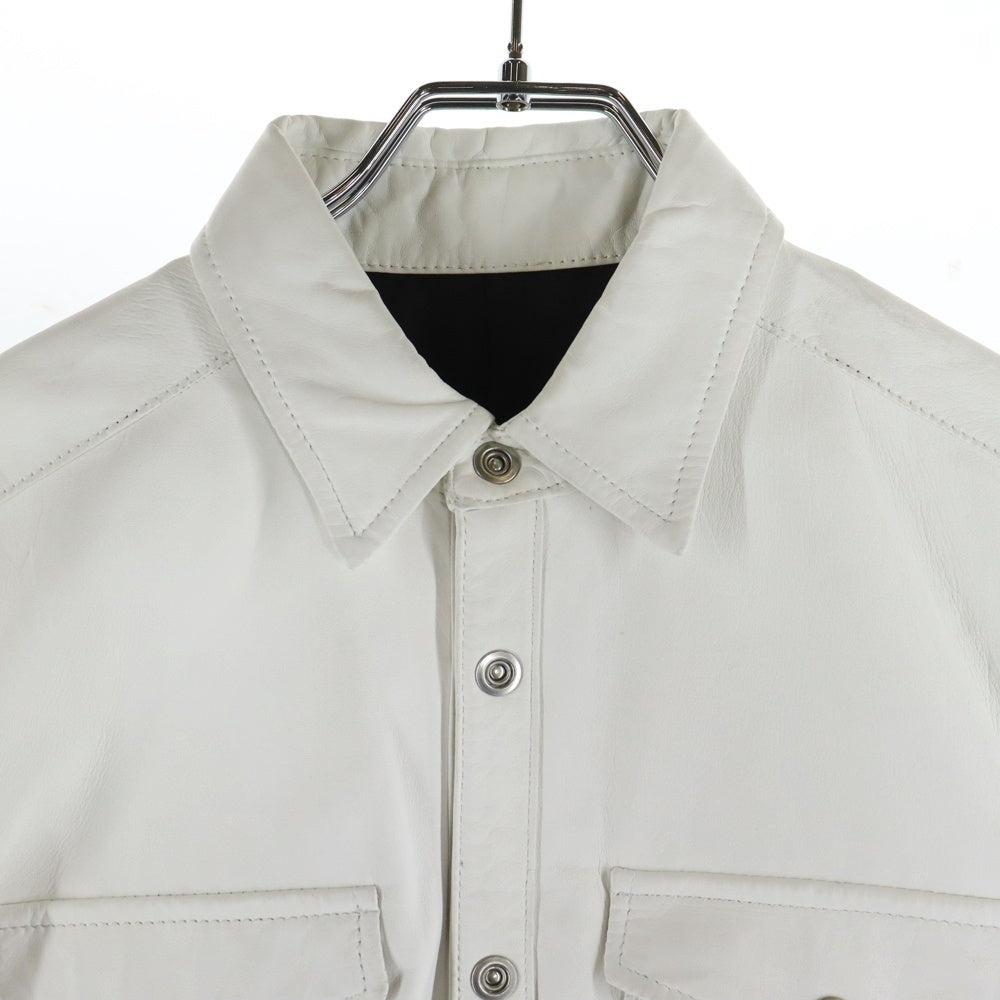 SHELLAC(シェラック) GOAT SKIN L/S SHIRT ホワイト 1352900101-0