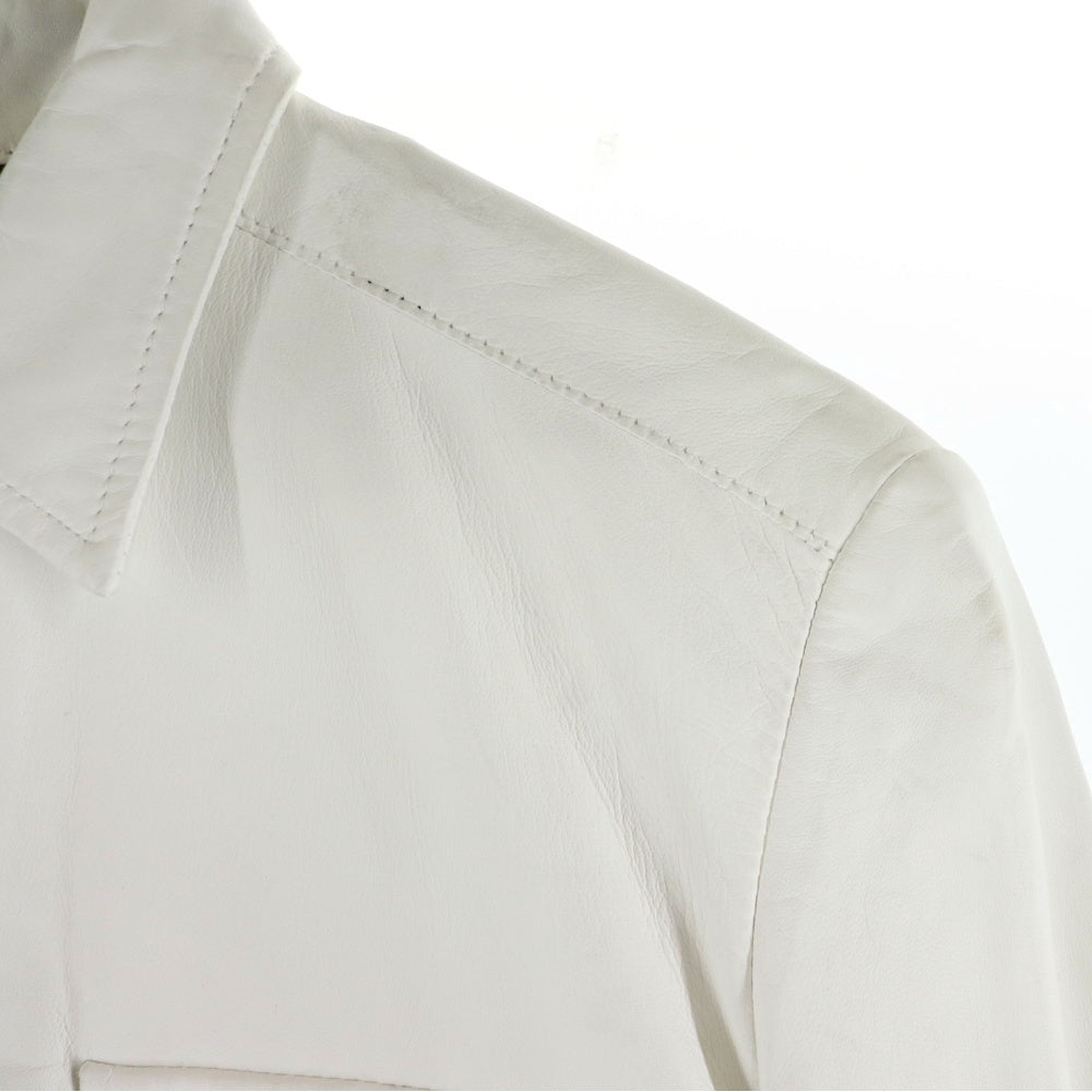 SHELLAC(シェラック) GOAT SKIN L/S SHIRT ホワイト 1352900101-0
