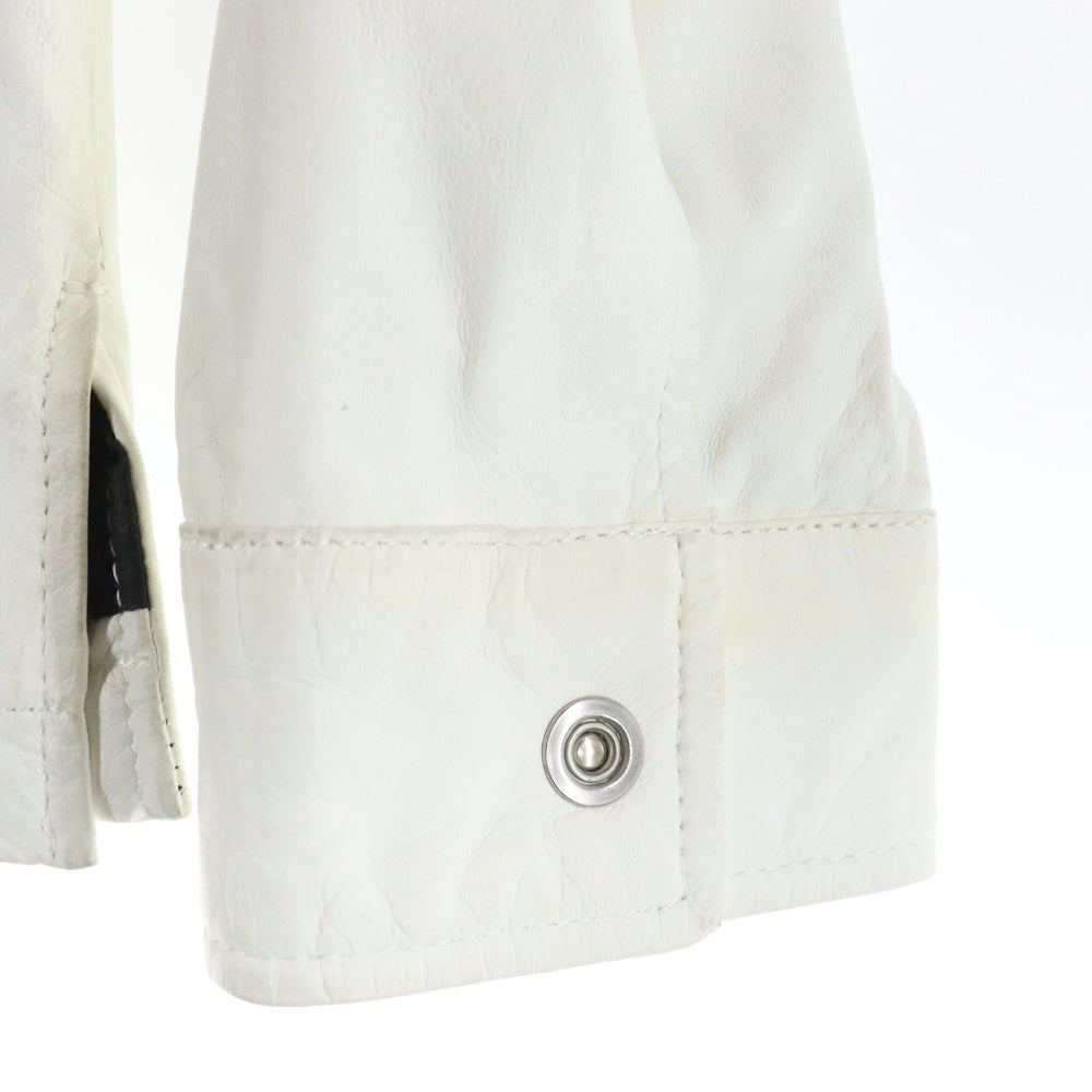 SHELLAC(シェラック) GOAT SKIN L/S SHIRT ホワイト 1352900101-0