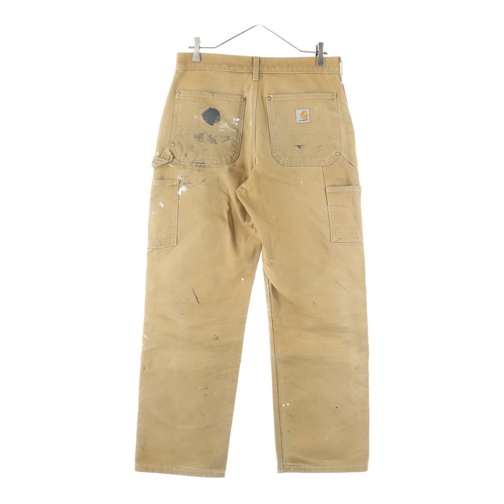CARHARTT(カーハート) DOUBLE KNEE PANTS LOOSE ORIGINAL FIT ダブルニー ルーズ オリジナル フィット パンツ ペイント ブラウン B01-BRN