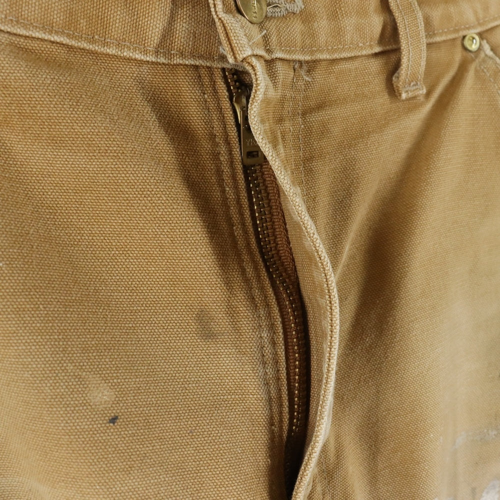 CARHARTT(カーハート) DOUBLE KNEE PANTS LOOSE ORIGINAL FIT ダブルニー ルーズ オリジナル フィット パンツ ペイント ブラウン B01-BRN