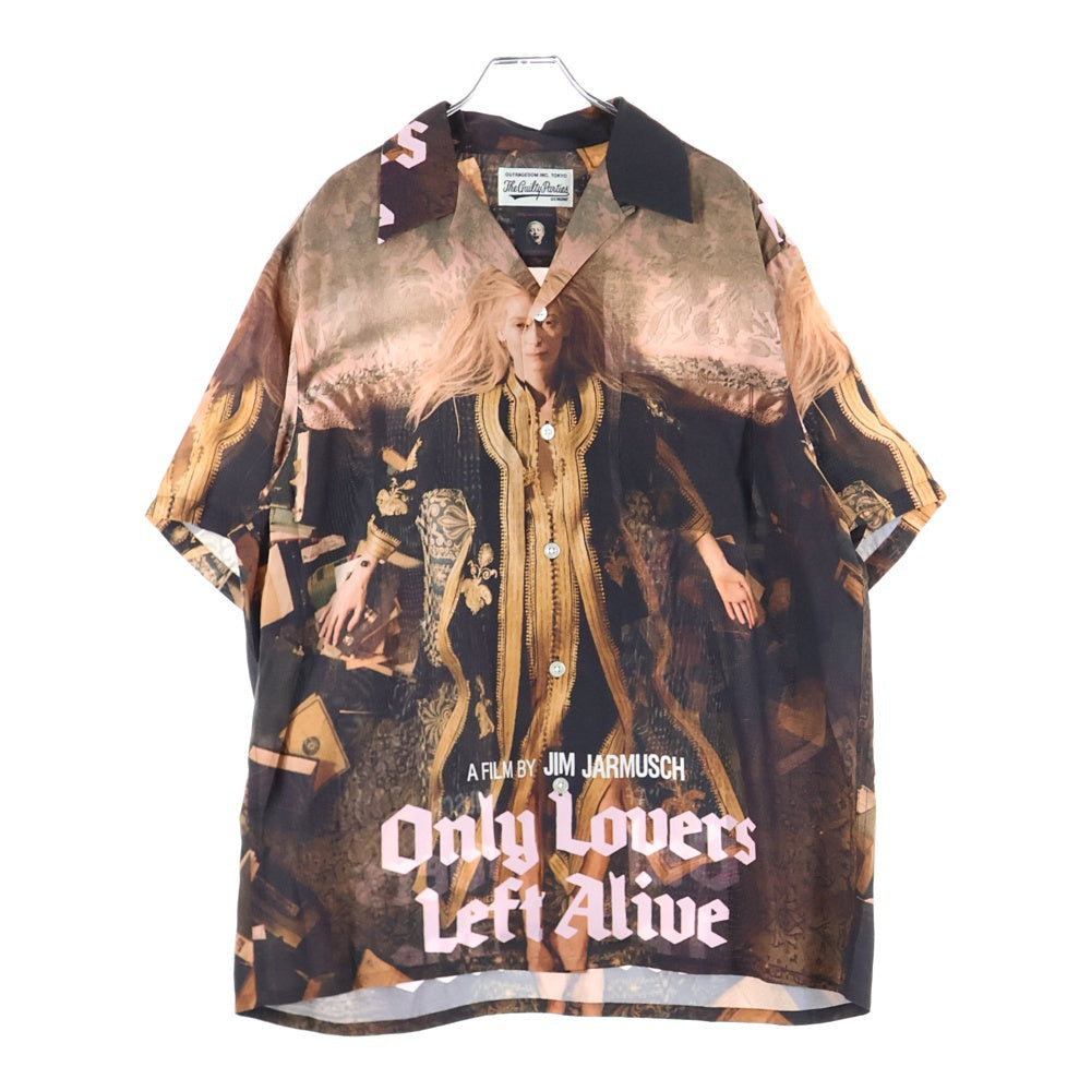WACKO MARIA(ワコマリア) GUILTYPARTIES IM JARMUSCH HAWAIIAN SHIRT TYPE 2 ジム ジャームッシュ ハワイアン 半袖 シャツ オープンカラー 半袖シャツ ブラウン JIMJARMUSCH-WM-HI04