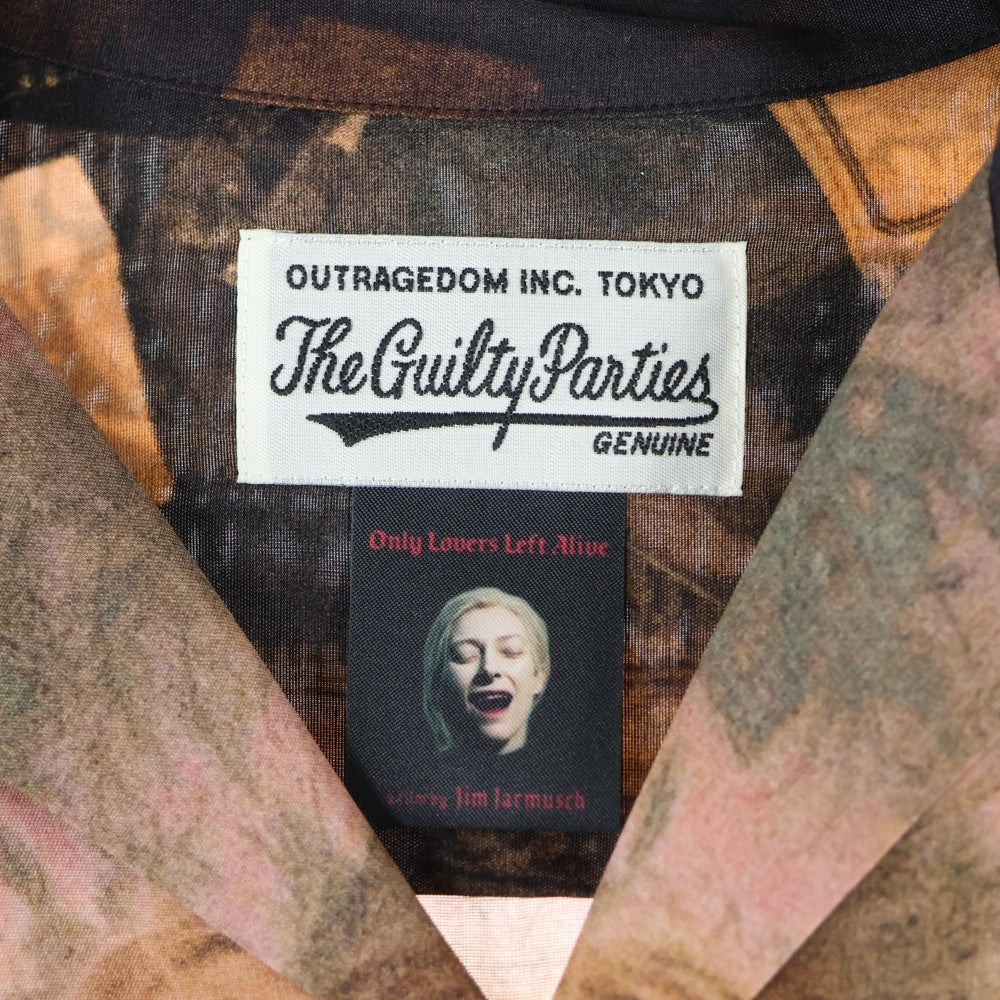 WACKO MARIA(ワコマリア) GUILTYPARTIES IM JARMUSCH HAWAIIAN SHIRT TYPE 2 ジム ジャームッシュ ハワイアン 半袖 シャツ オープンカラー 半袖シャツ ブラウン JIMJARMUSCH-WM-HI04