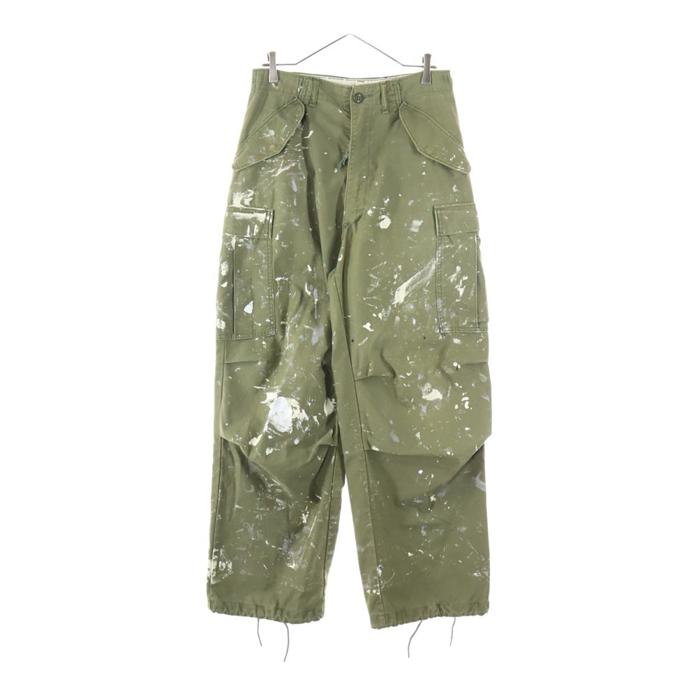 VINTAGE(ヴィンテージ) 70s US.ARMY M-65 FIELD MILITARY CARGO PANTS ミリタリーカーゴ パンツ ペイント カーキ 8415-782-2951