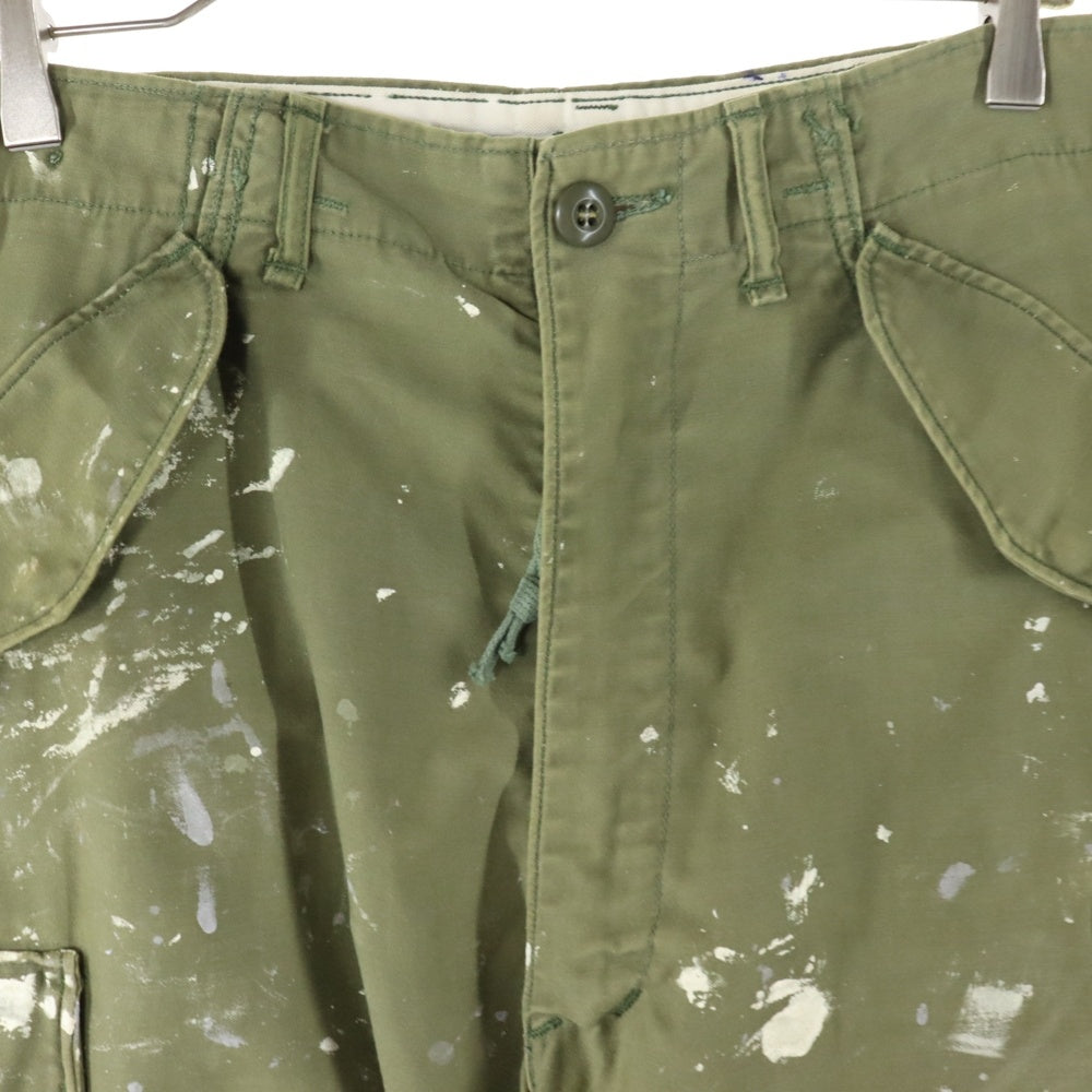 VINTAGE(ヴィンテージ) 70s US.ARMY M-65 FIELD MILITARY CARGO PANTS ミリタリーカーゴ パンツ ペイント カーキ 8415-782-2951