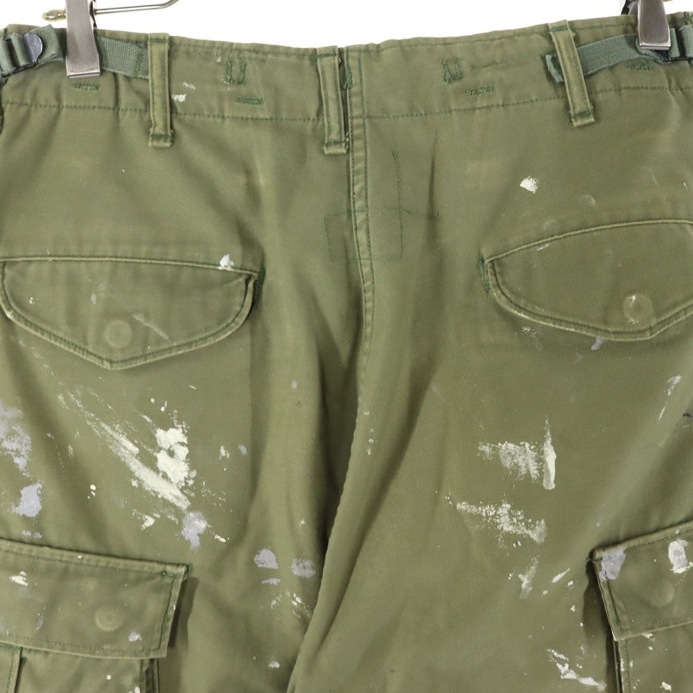 VINTAGE(ヴィンテージ) 70s US.ARMY M-65 FIELD MILITARY CARGO PANTS ミリタリーカーゴ パンツ ペイント カーキ 8415-782-2951