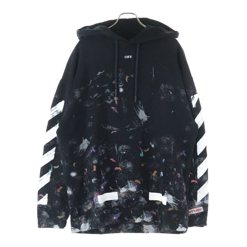 OFF-WHITE(オフホワイト) 17AW ギャラクシー ブラッシュドオーバーフーディー パーカー ブラック OMBB009F17619030