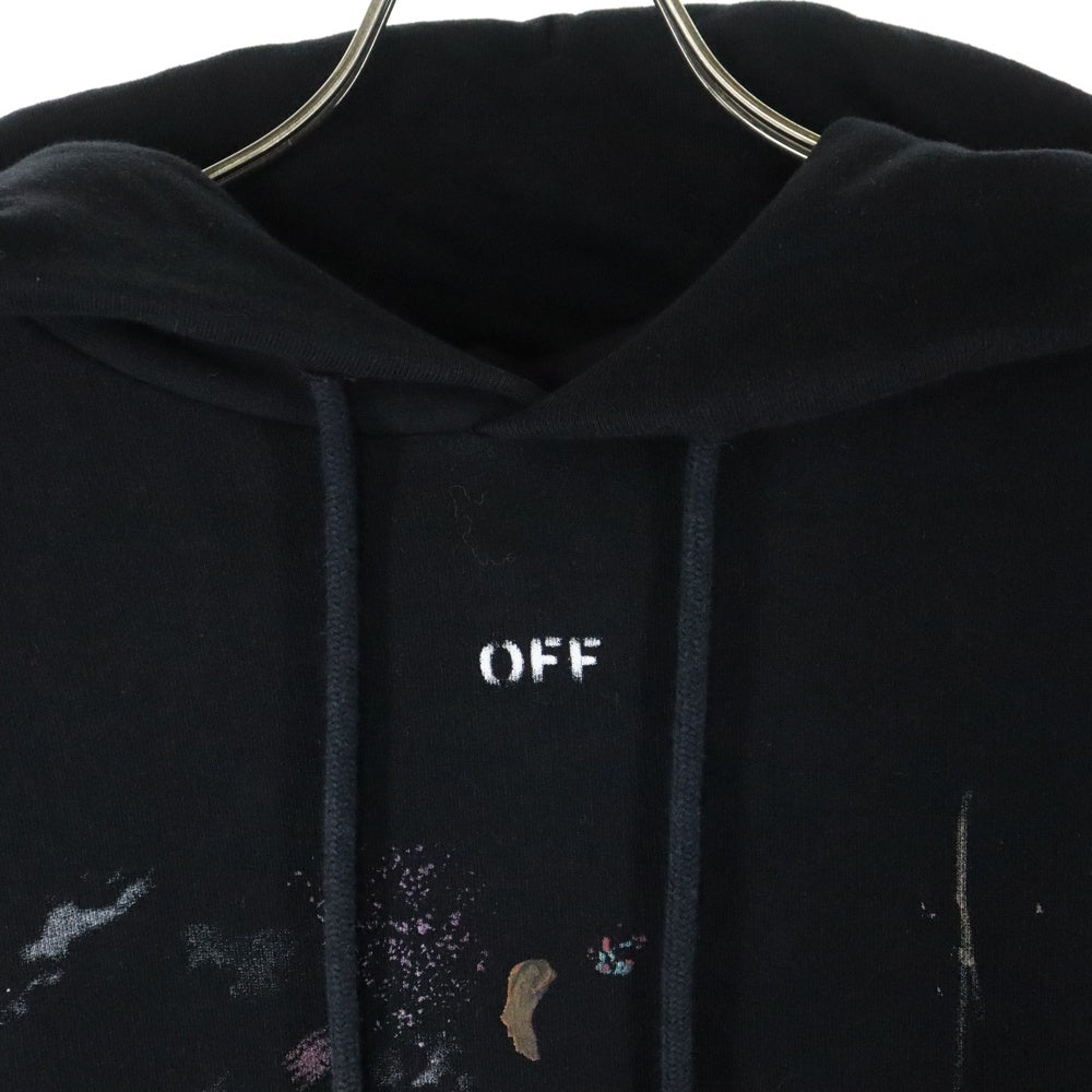 OFF-WHITE(オフホワイト) 17AW ギャラクシー ブラッシュドオーバーフーディー パーカー ブラック OMBB009F17619030
